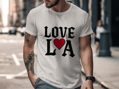 Love LA Heart Graphic Design T-Shirt product type