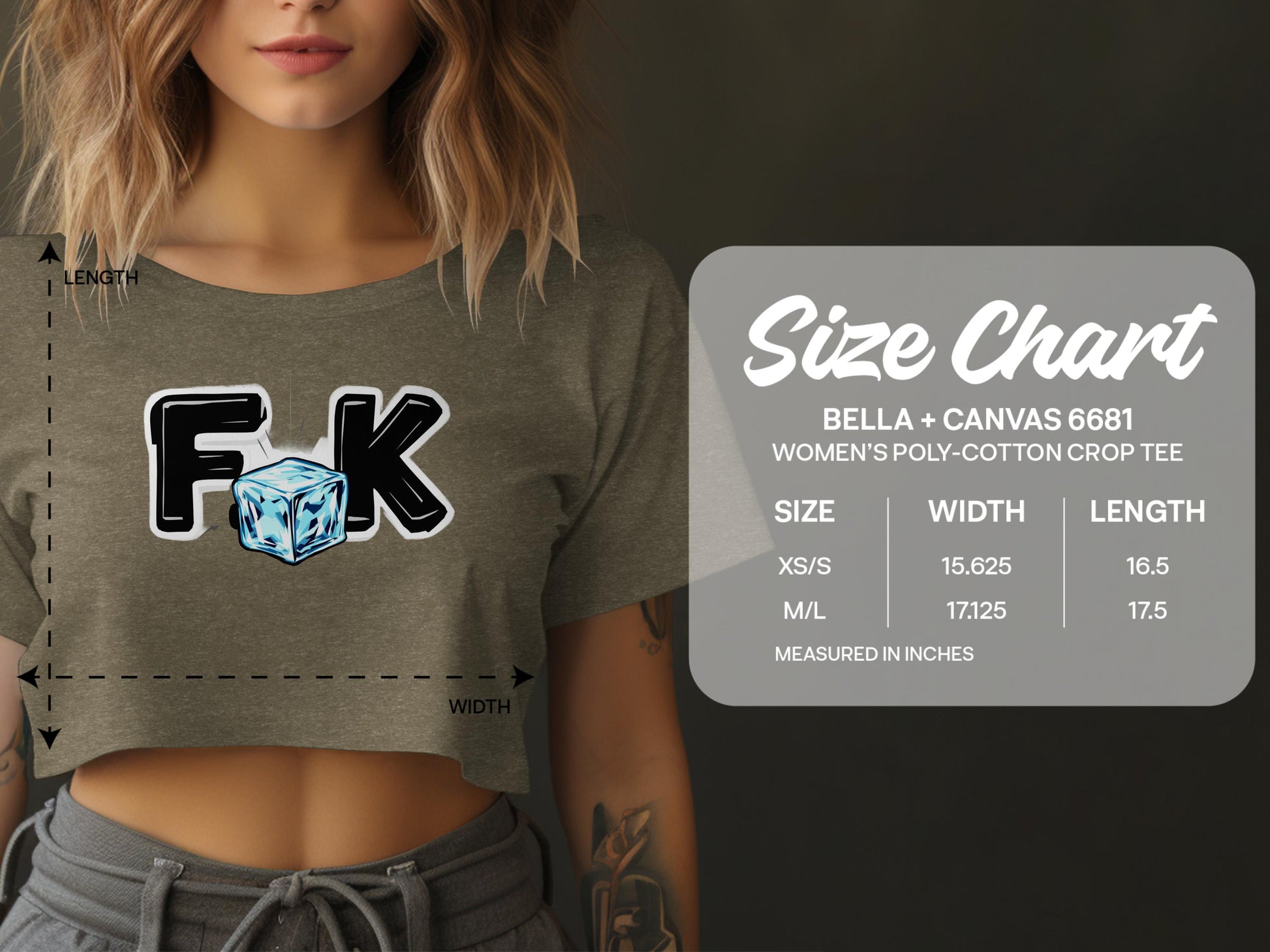 F K Ice Cube Graphic Women's Crop Tee product
