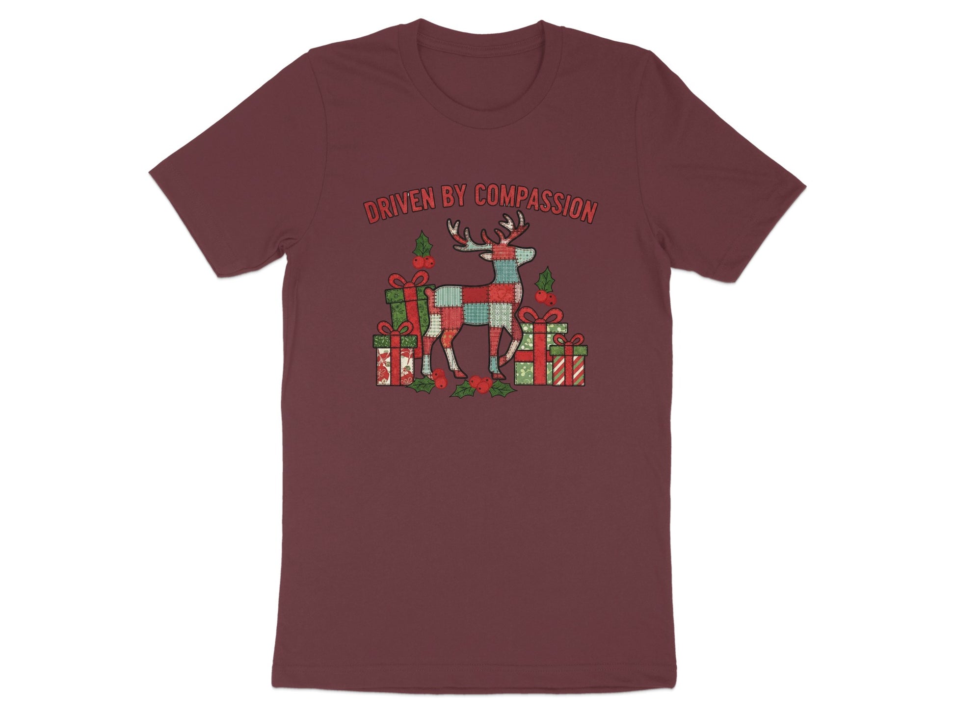 Driven by Compassion Reindeer Christmas T-Shirt