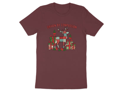 Driven by Compassion Reindeer Christmas T-Shirt