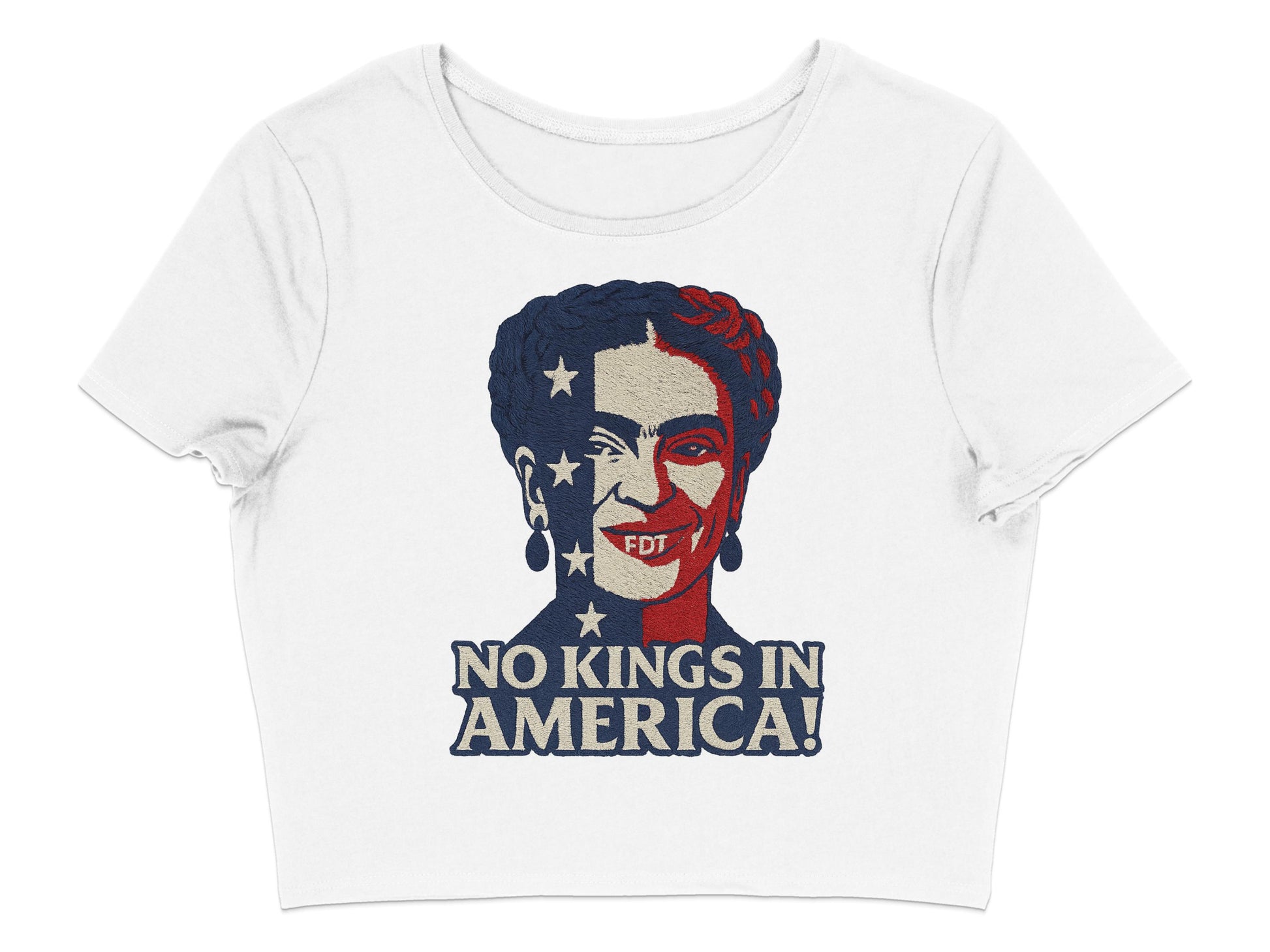 No Kings in America Short Sleeve Crop Top product