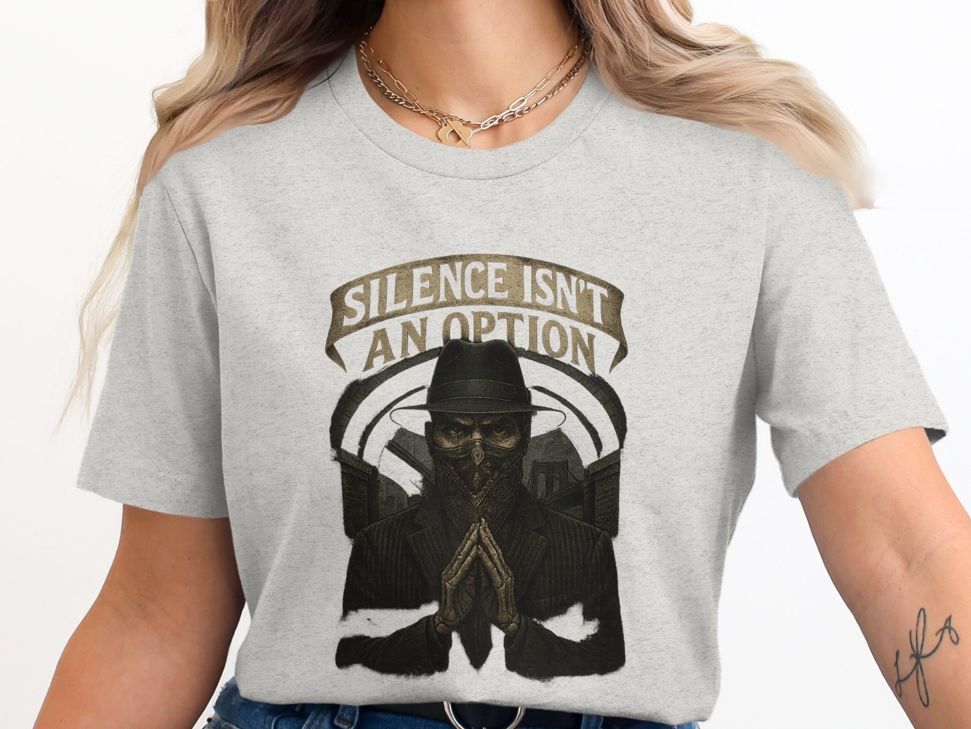 Silence Isn't an Option Graphic Tee shirt product type
