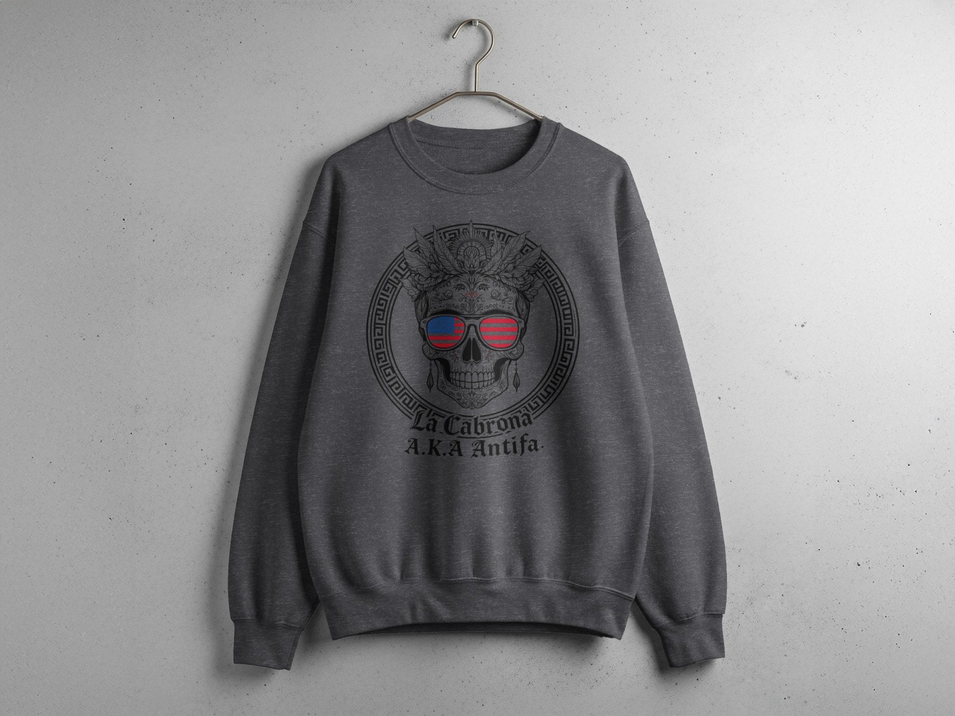 Stylish Skull Graphic Sweatshirt with Cool Shades Design
