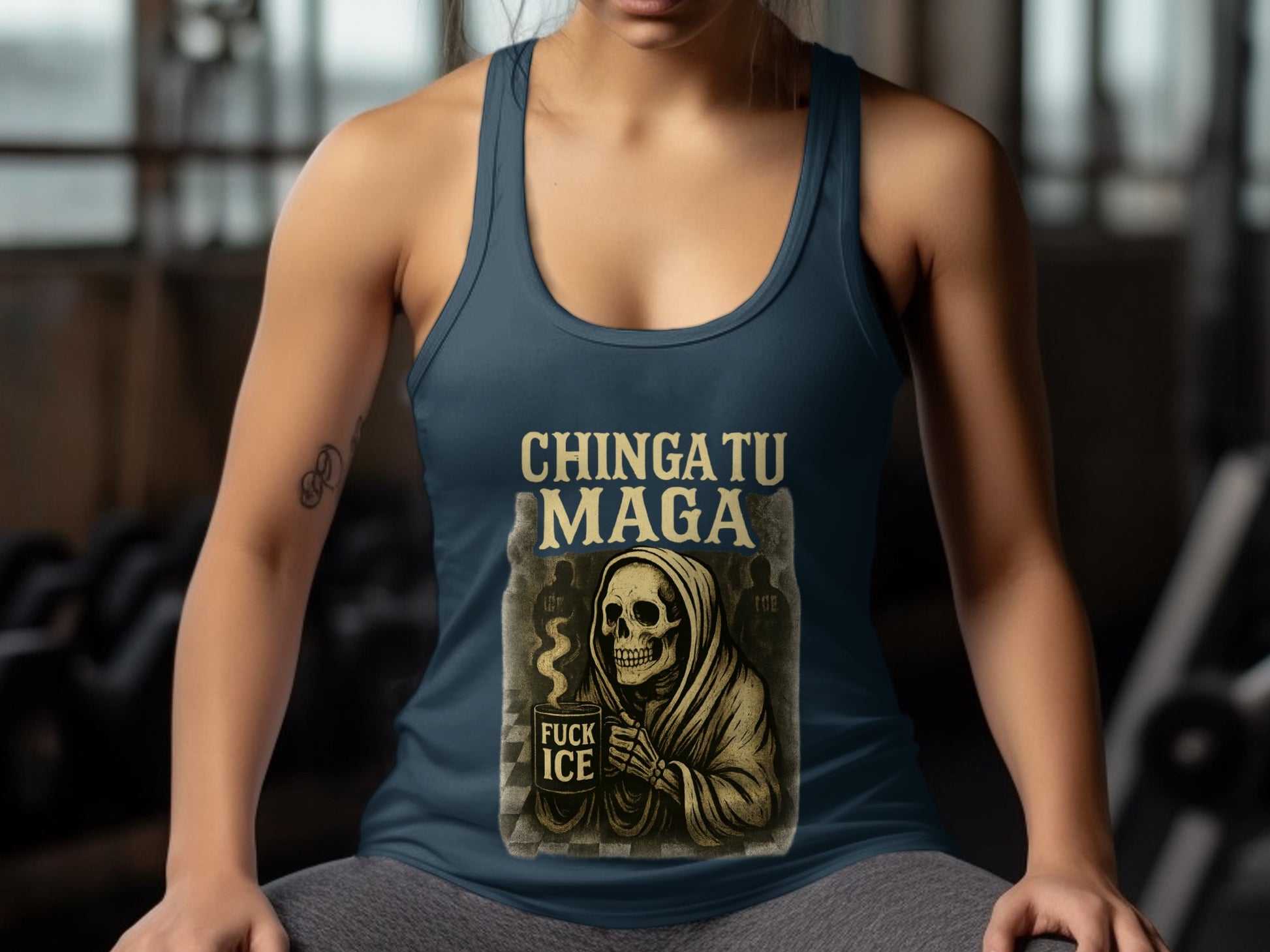 Chinga Tu Maga Fuck Ice Graphic Tank Top