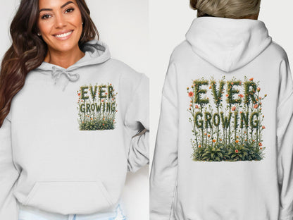 Ever Growing Design Hoodie with Botanical Graphic product type
