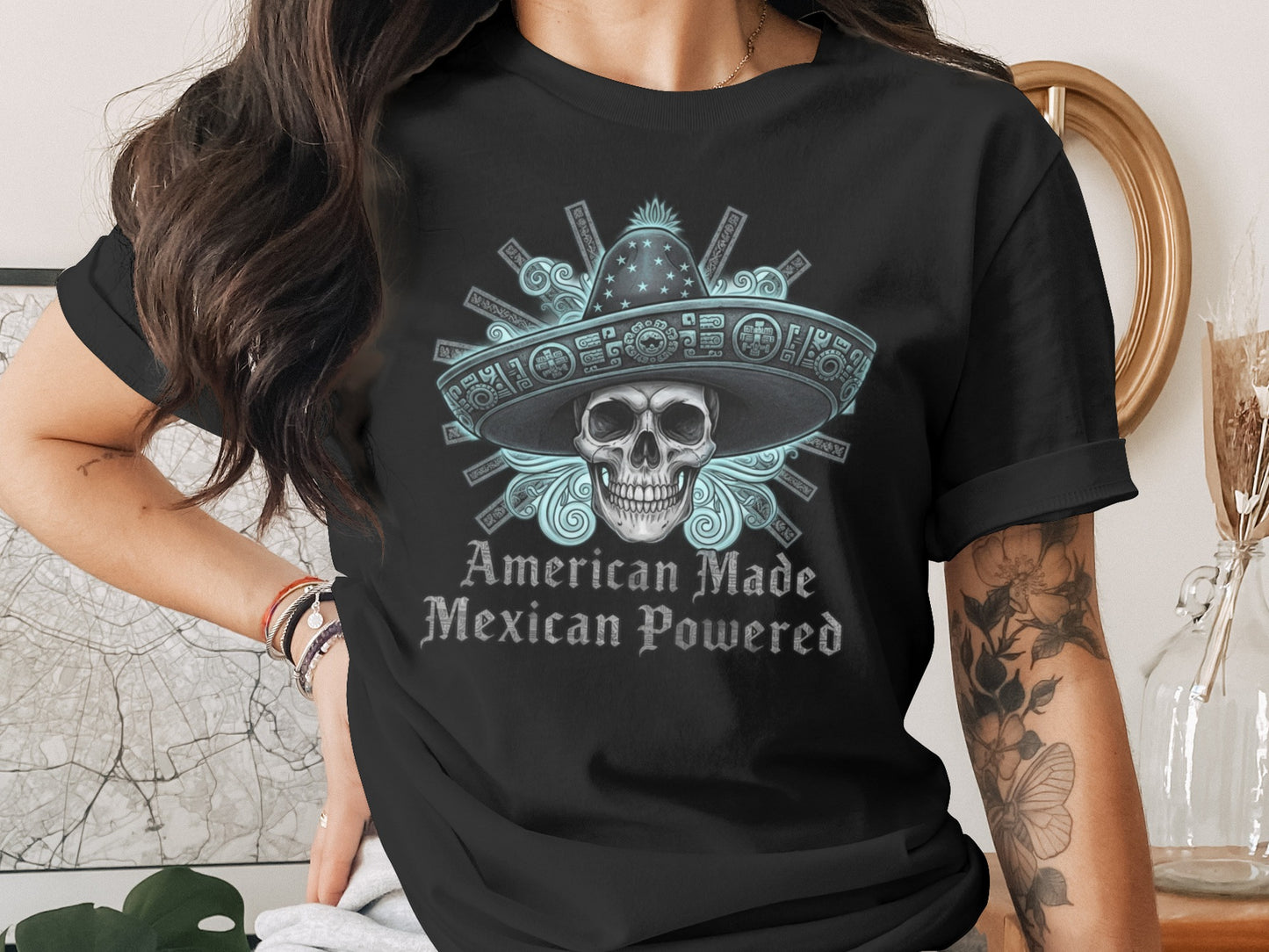 American Made Mexican Powered Graphic T-Shirt
