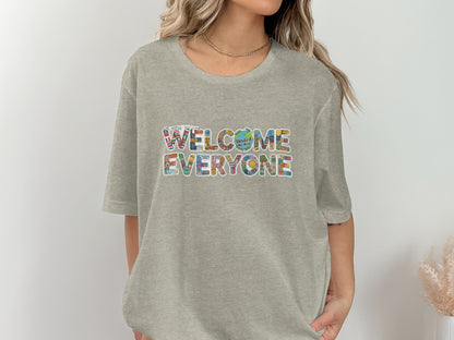 Welcome Everyone Graphic Casual Tee