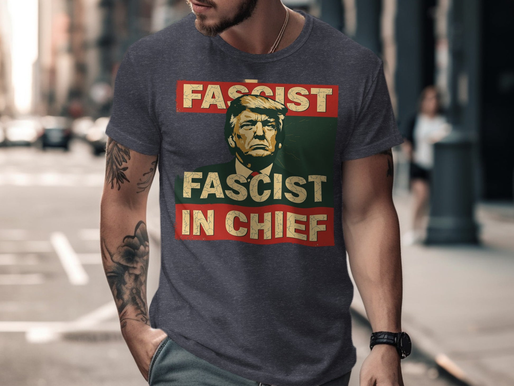 Fascist Fascist in Chief Graphic Tee Shirt product