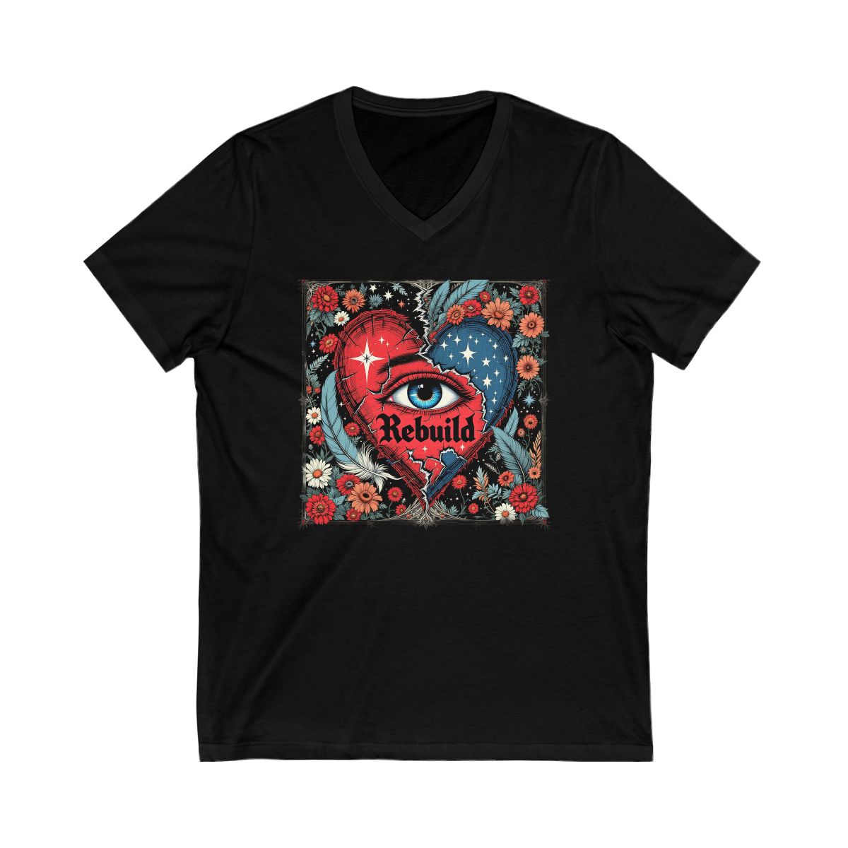 Rebuild Artistic Heart and Eye Graphic Design product type