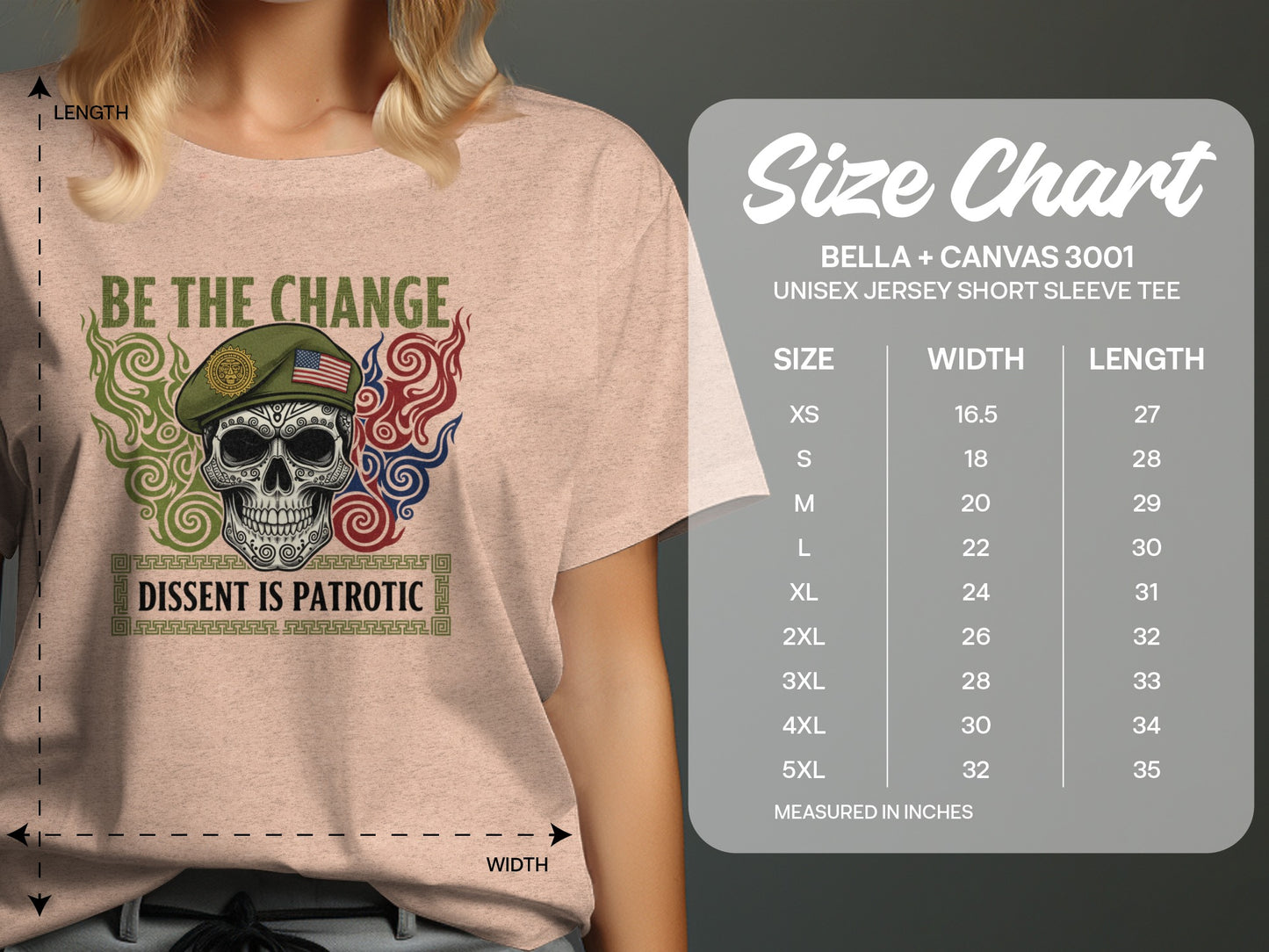 Be The Change Skull Graphic T-Shirt