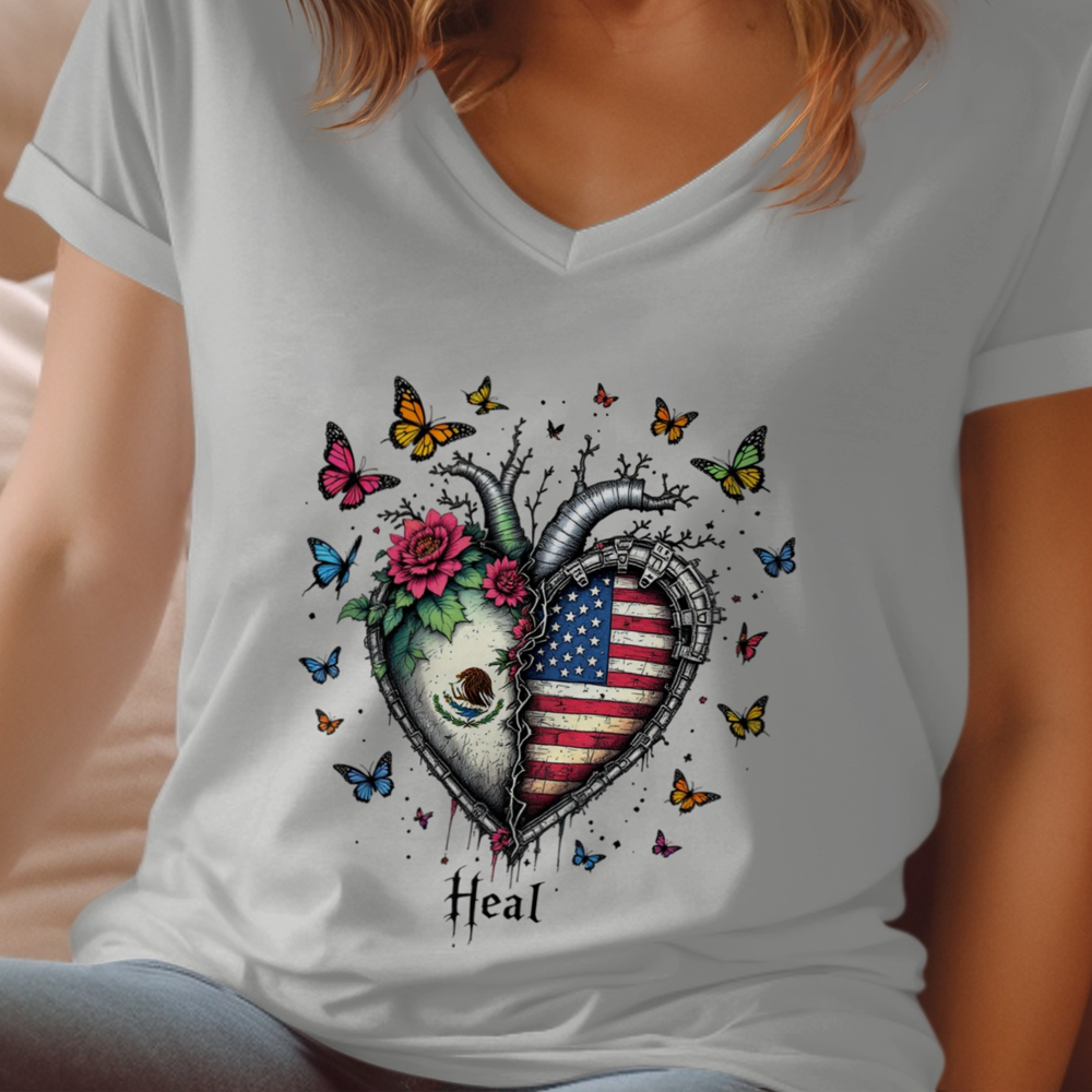 Heal Heart and Butterflies Graphic T-Shirt product type