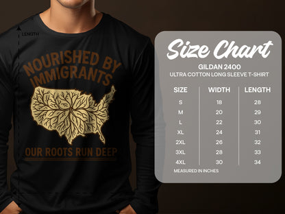 Nourished by Immigrants Our Roots Run Deep Shirt