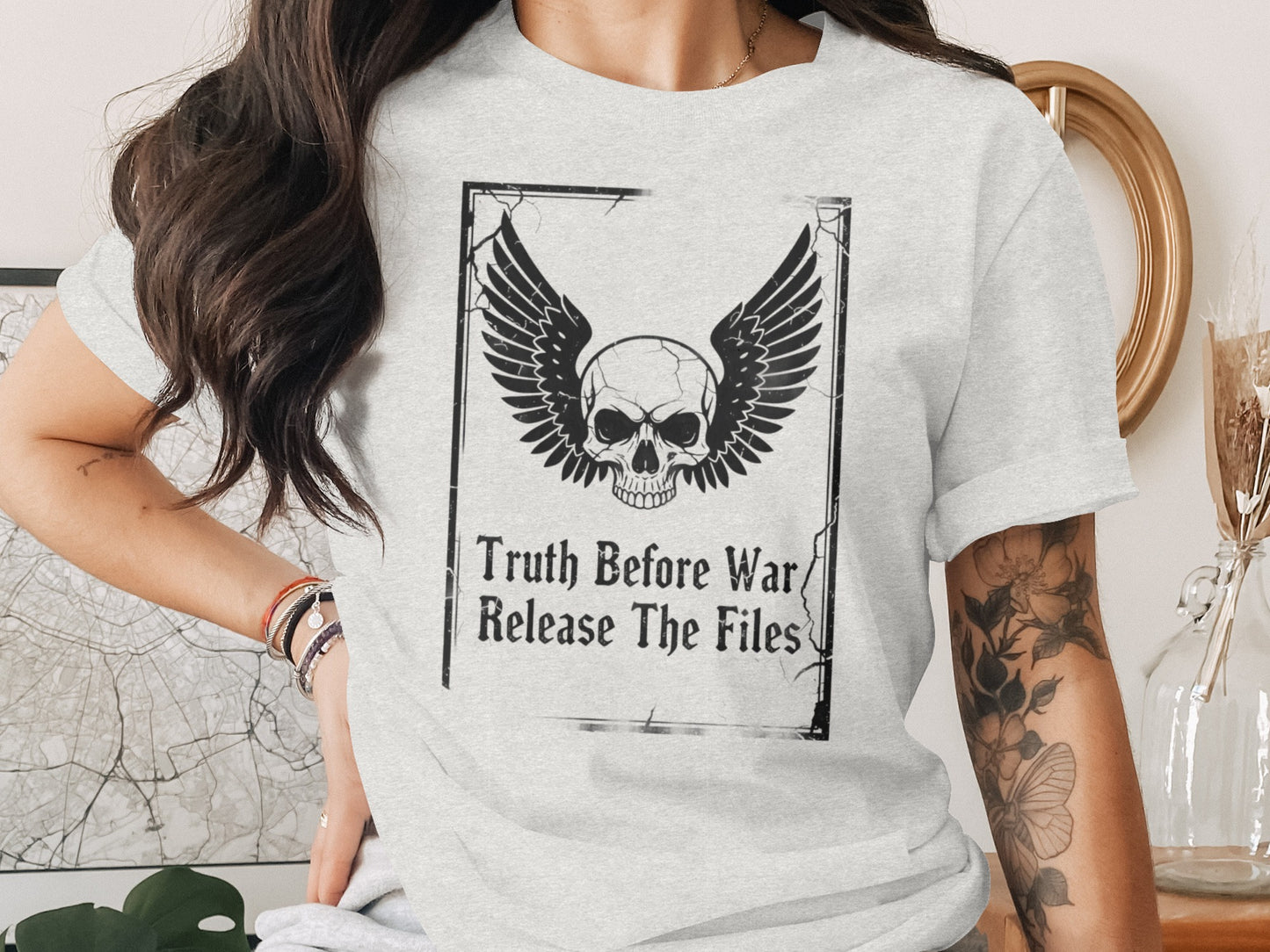 Truth Before War Release The Files Skull Design