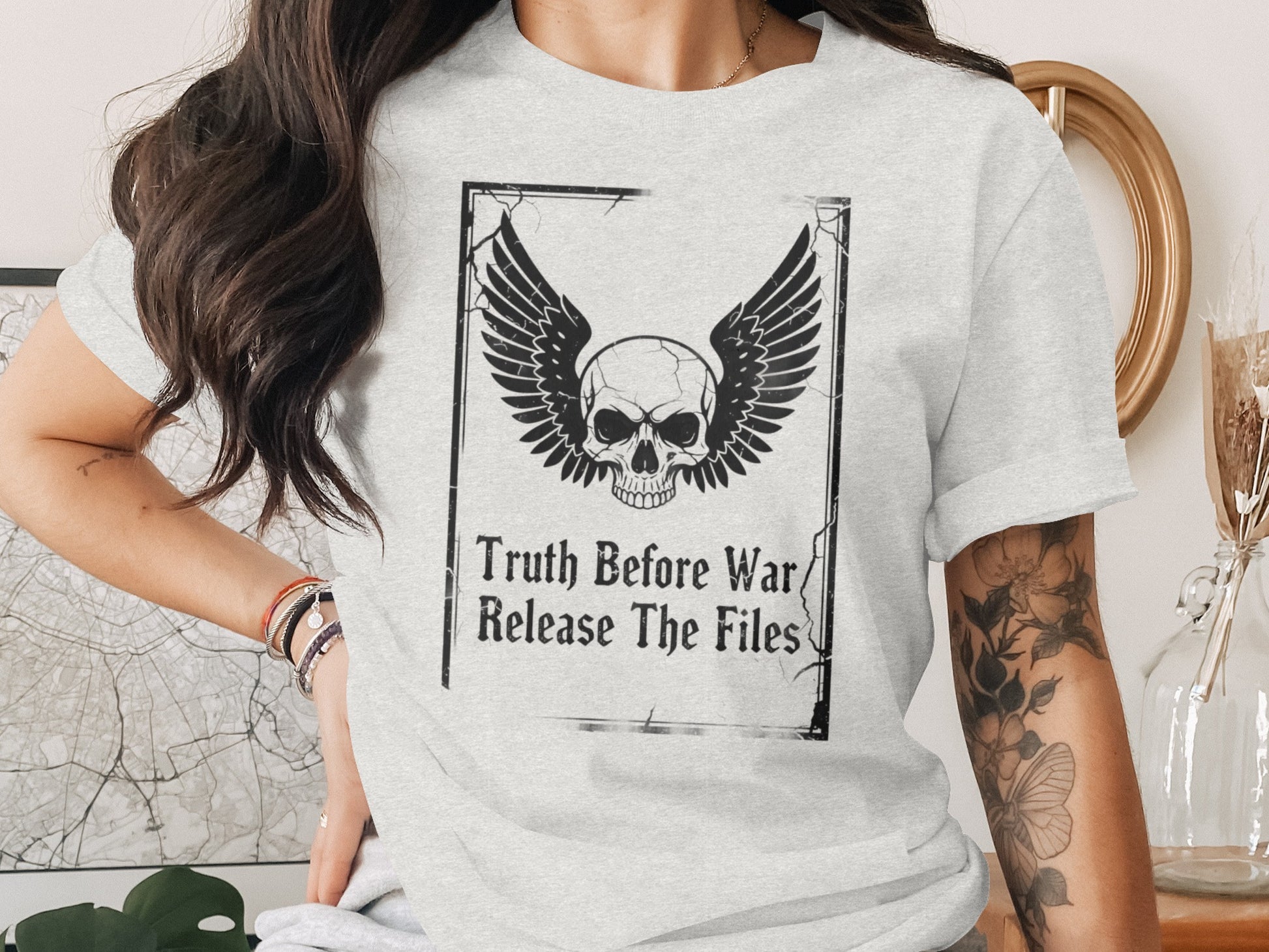Truth Before War Release The Files Skull Design