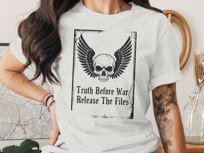 Truth Before War Release The Files Skull Design