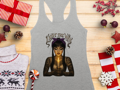 Light The Way Candle Artwork Tank Top
