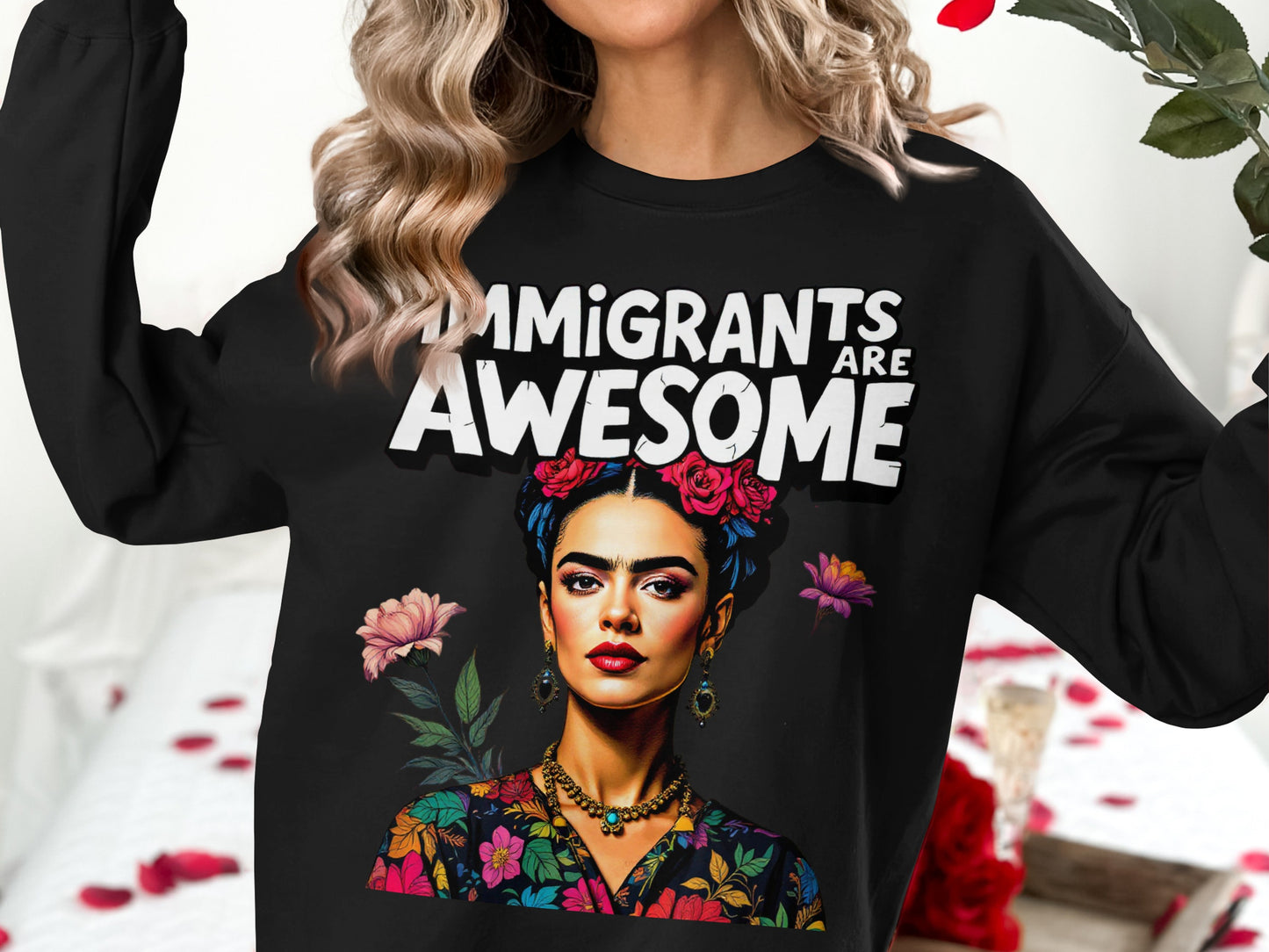 Immigrants Are Awesome Graphic Long Sleeve Shirt product