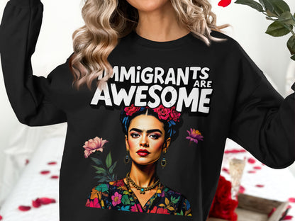 Immigrants Are Awesome Graphic Long Sleeve Shirt product