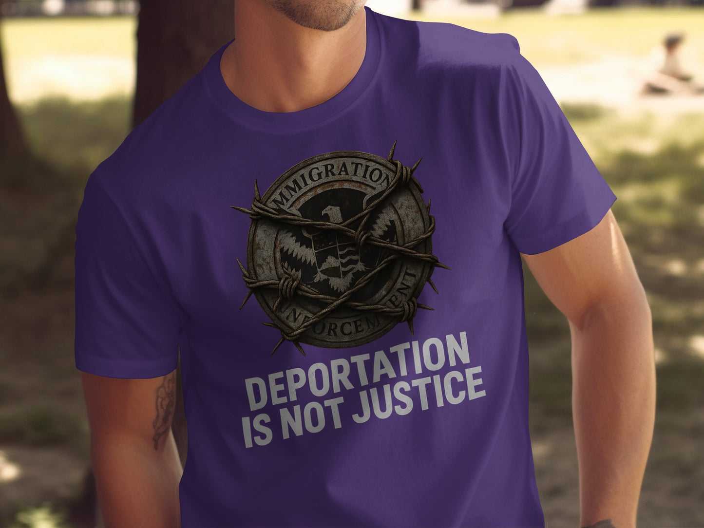 Deportation Is Not Justice Immigration Enforcement Shirt