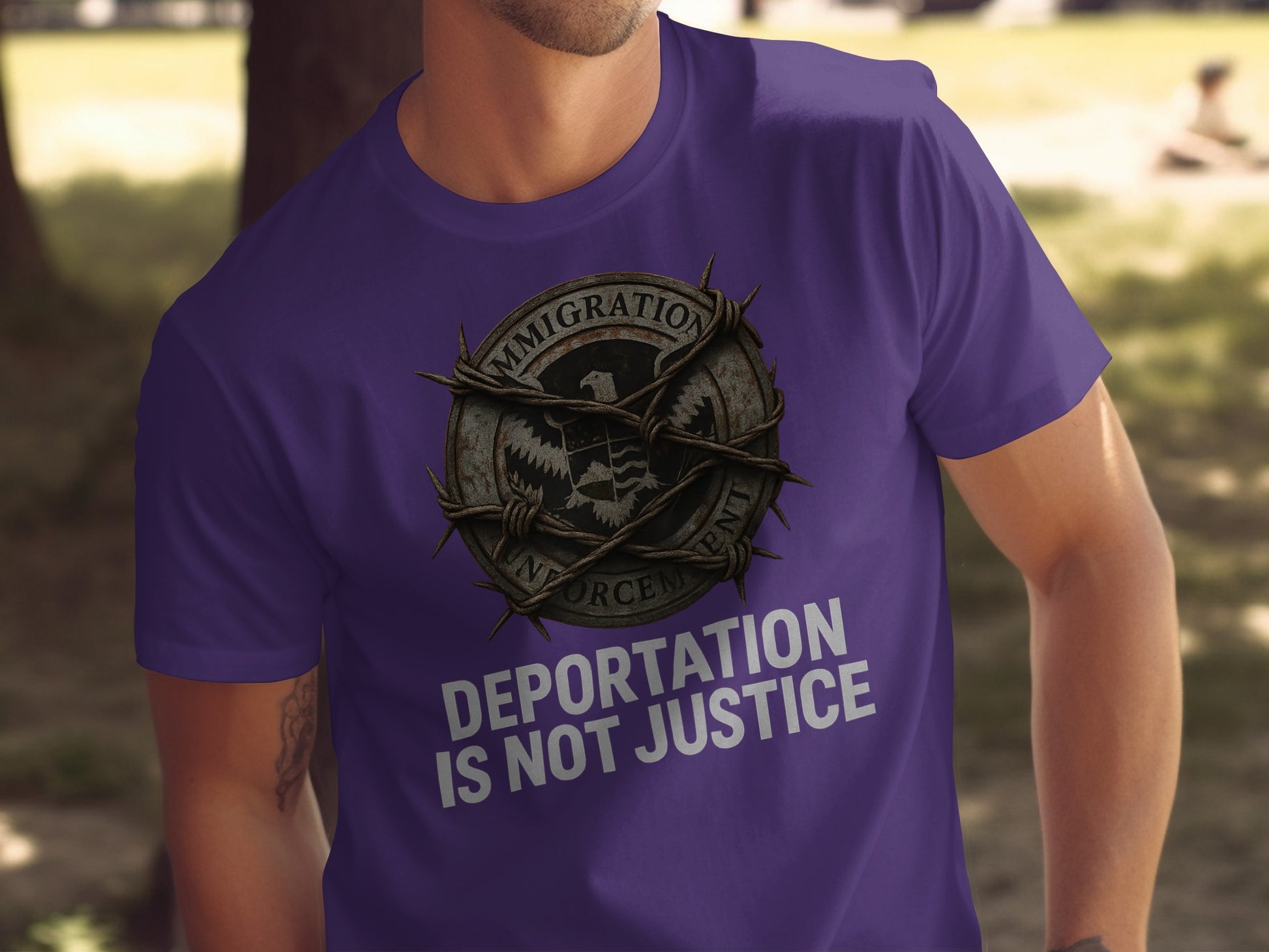 Deportation Is Not Justice Immigration Enforcement Shirt