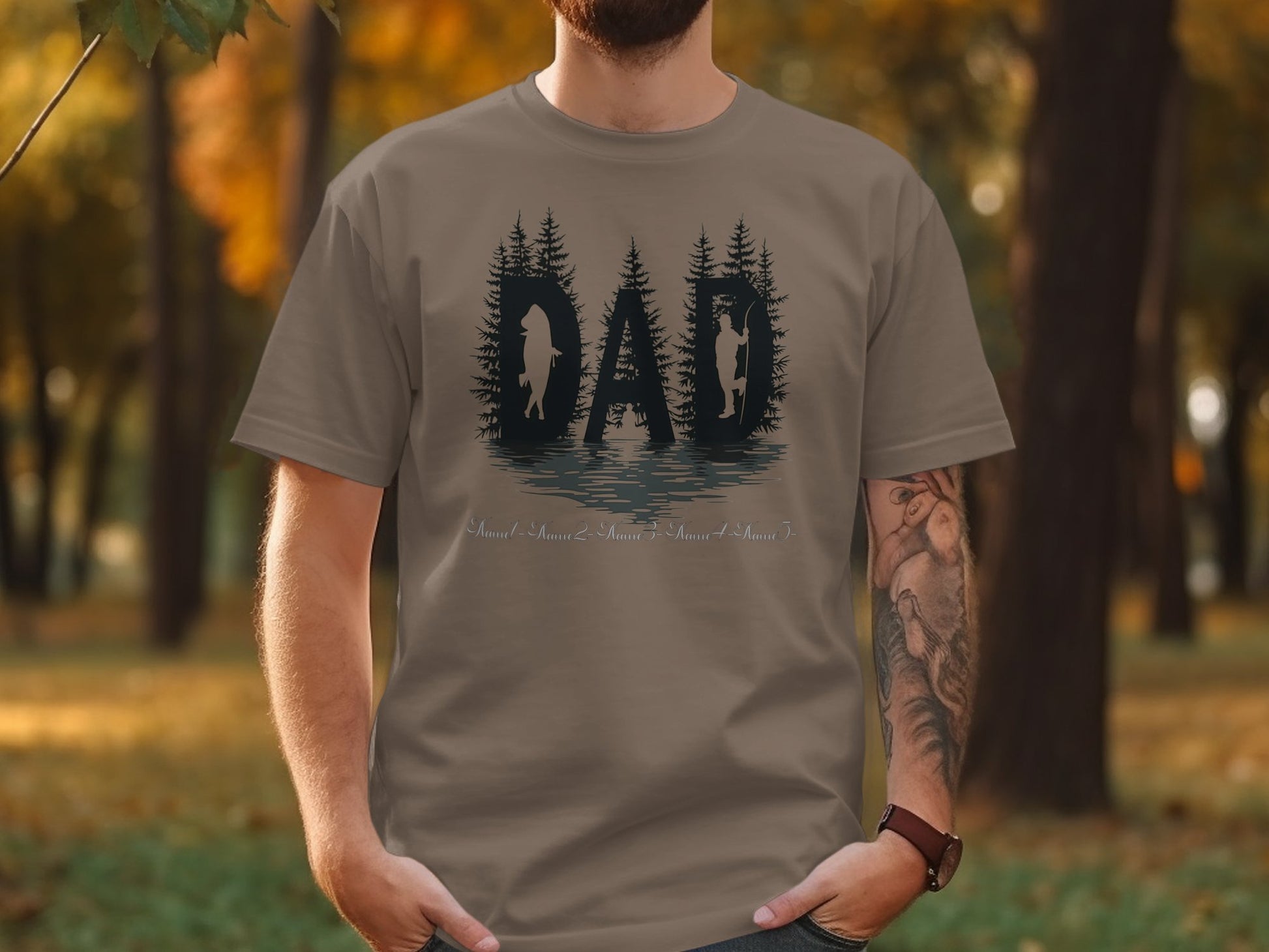 Dad Silhouette Graphic Design T-Shirt product type