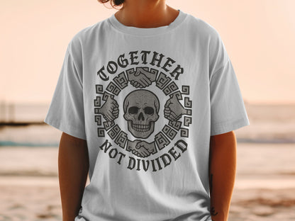 Together Not Divided Skull Graphic T-shirt Product