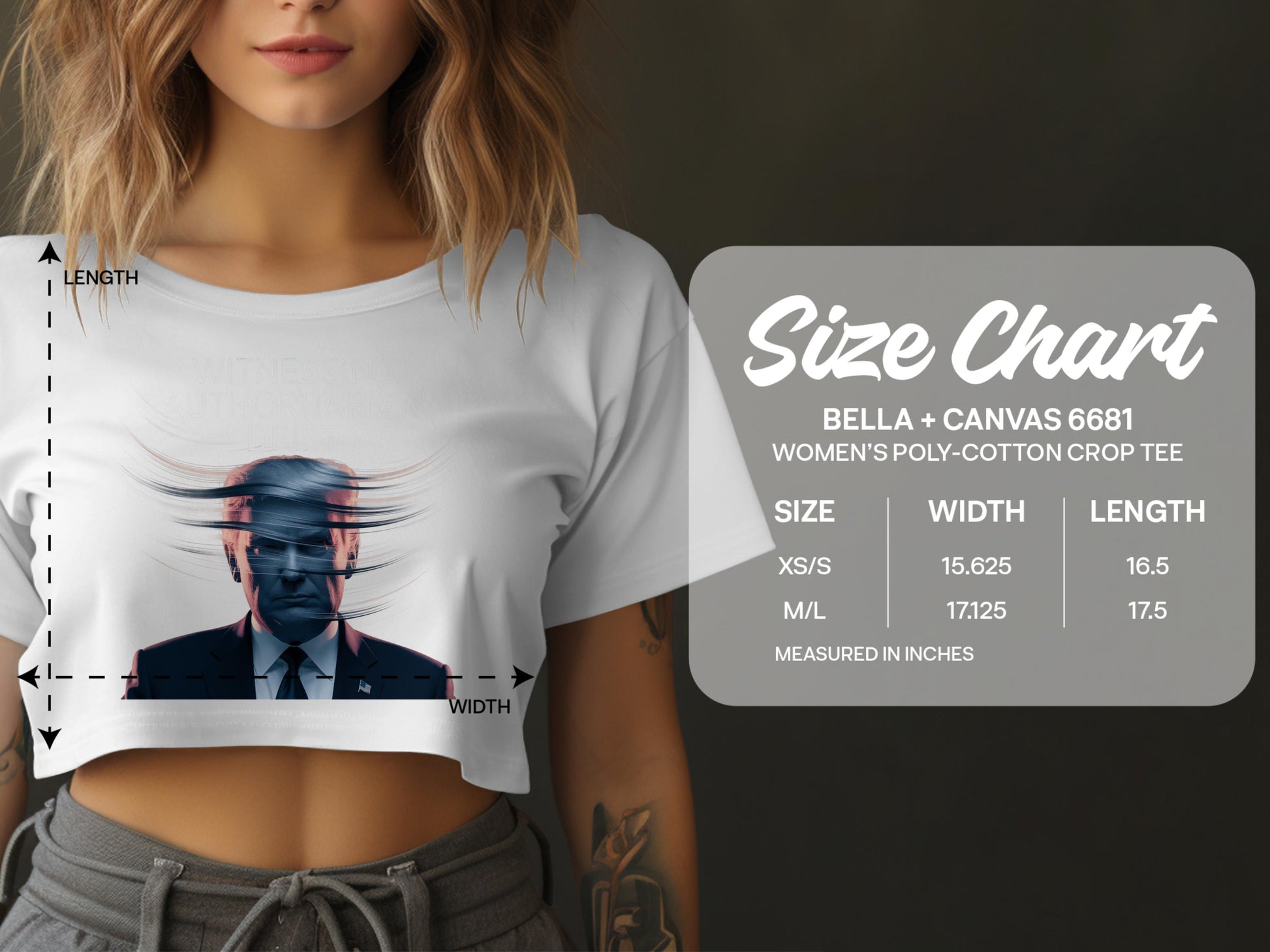 Women's Poly-Cotton Unique Cropped Tee product