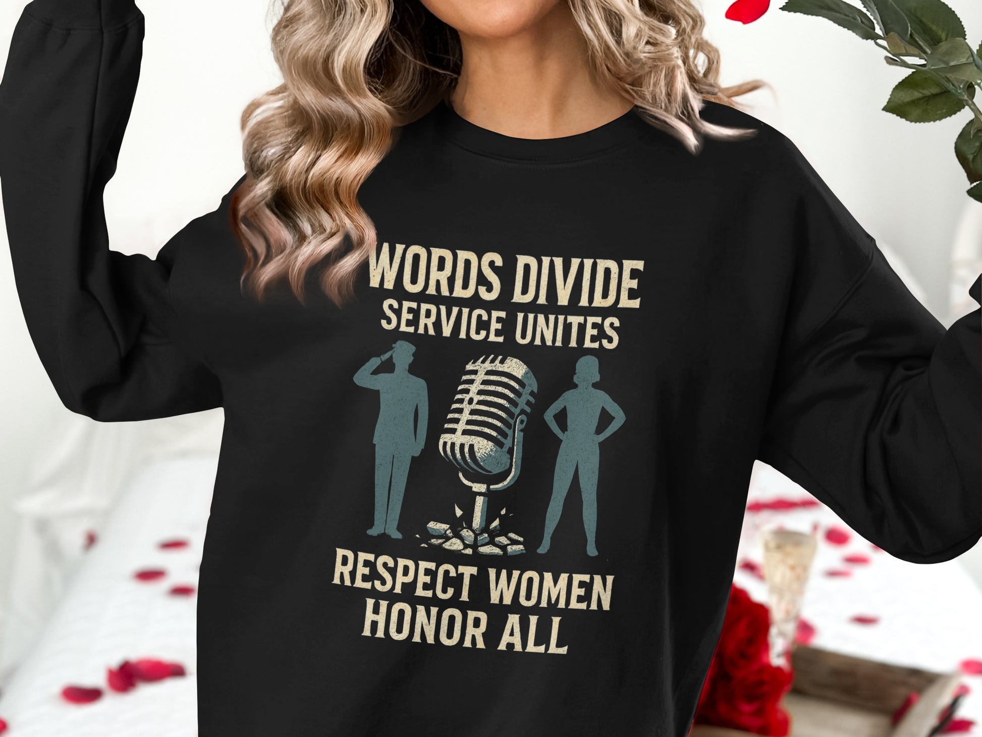 Words Divide Service Unites Respect Women Honor Product type