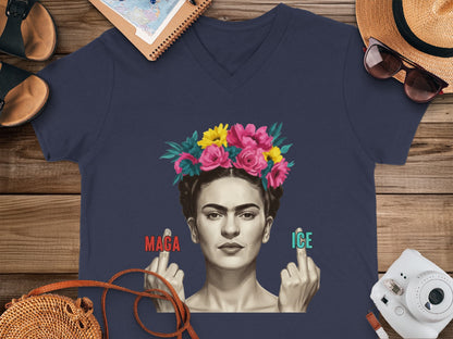 Bold Frida Kahlo Inspired Graphic Statement Tee