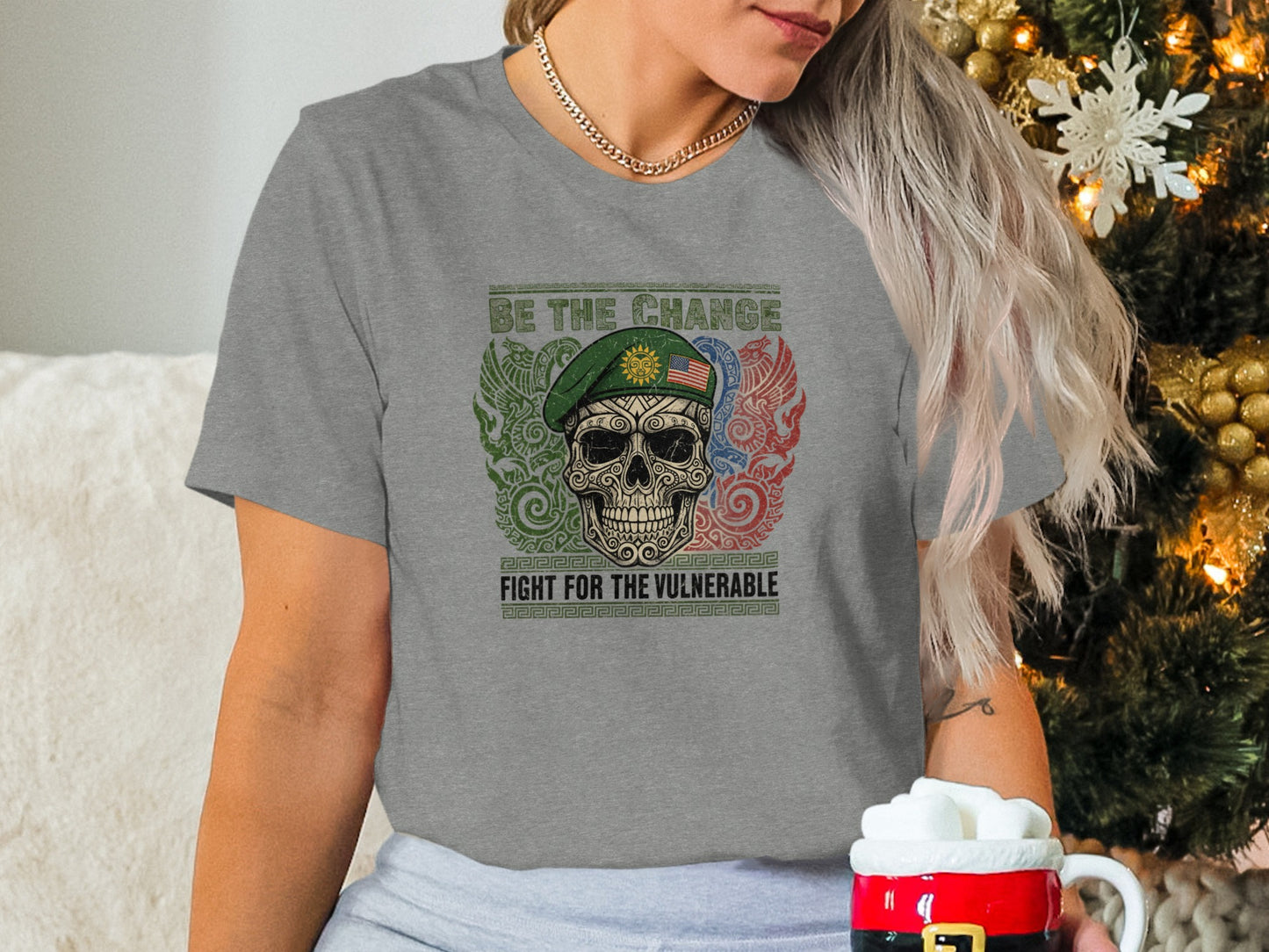 Be the Change Fight for the Vulnerable Skull T-Shirt