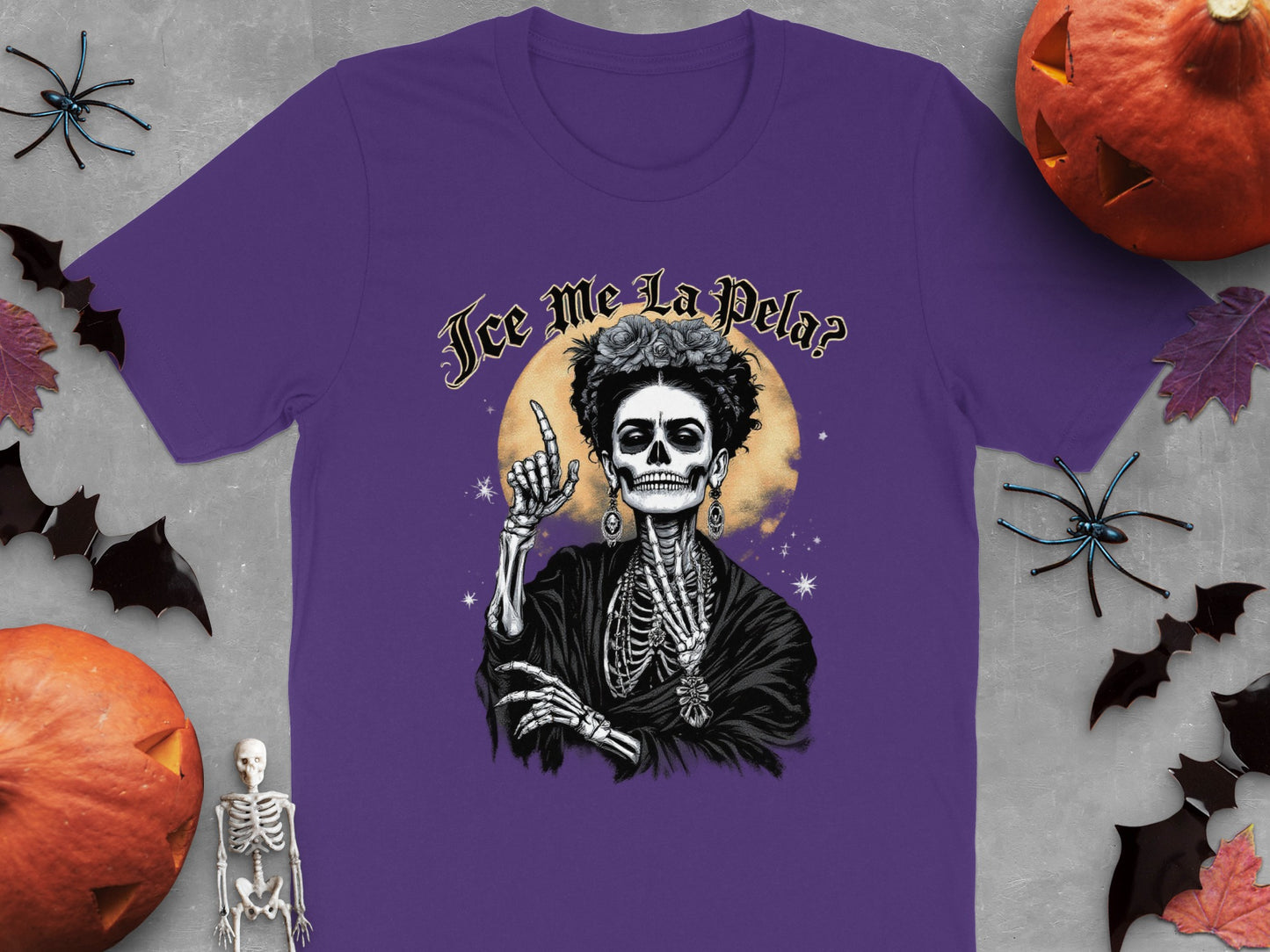 Ice Me La Pela Skeleton Halloween T-shirt product type