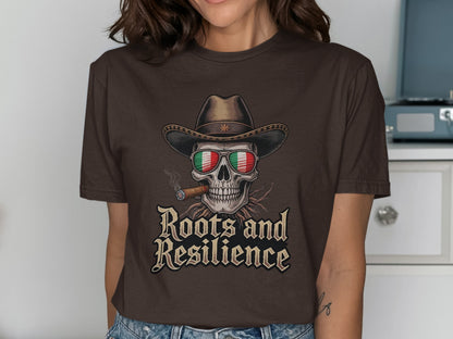 Roots and Resilience Skull Graphic T-Shirt product type