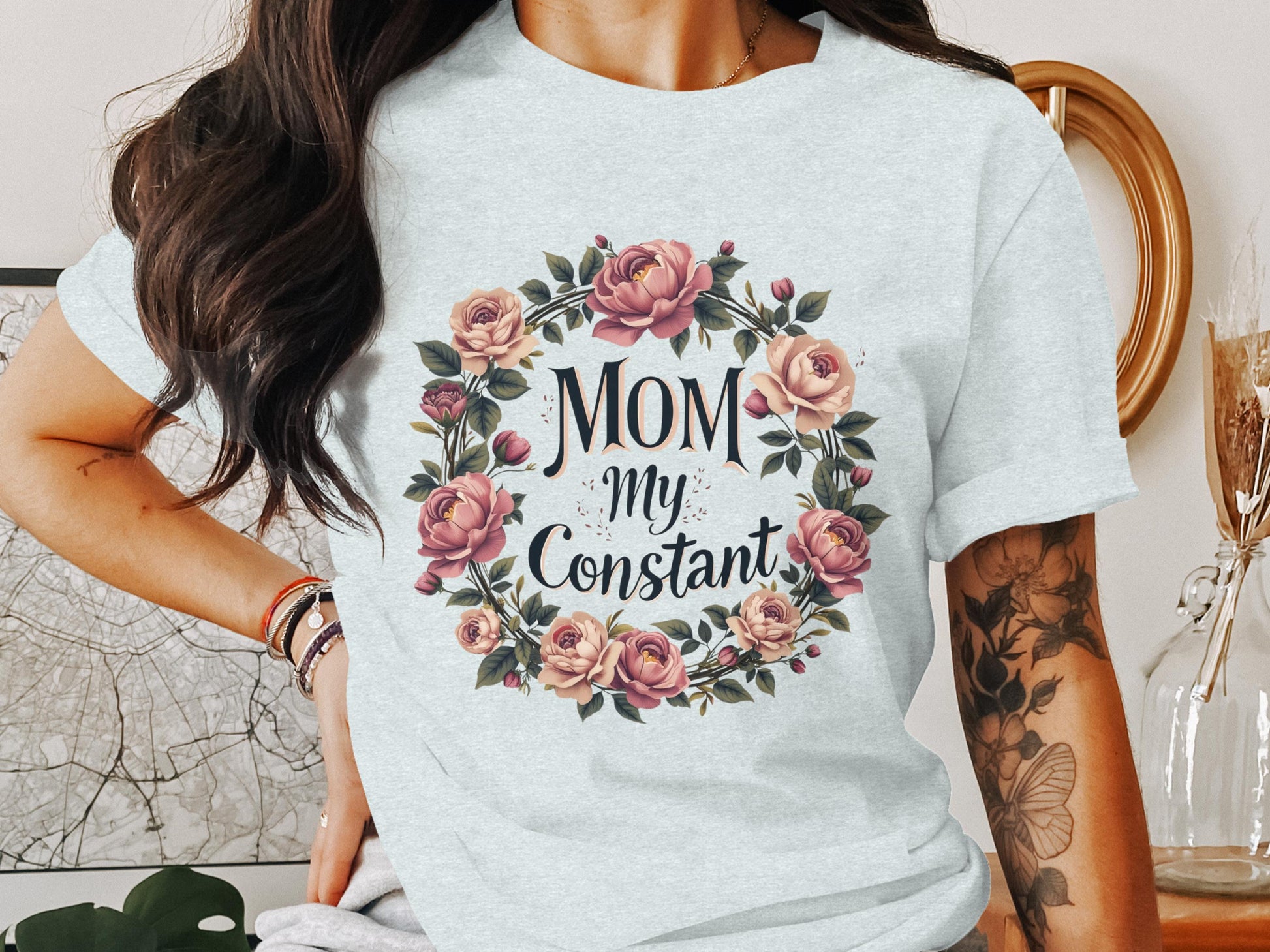 Mom My Constant Floral Print T-shirt product
