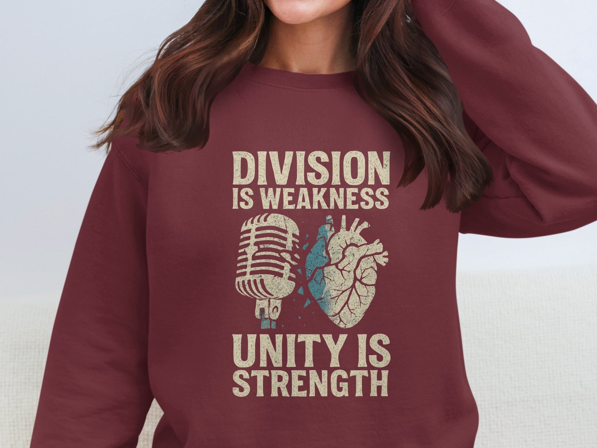 Division is Weakness Unity is Strength Sweatshirt Product