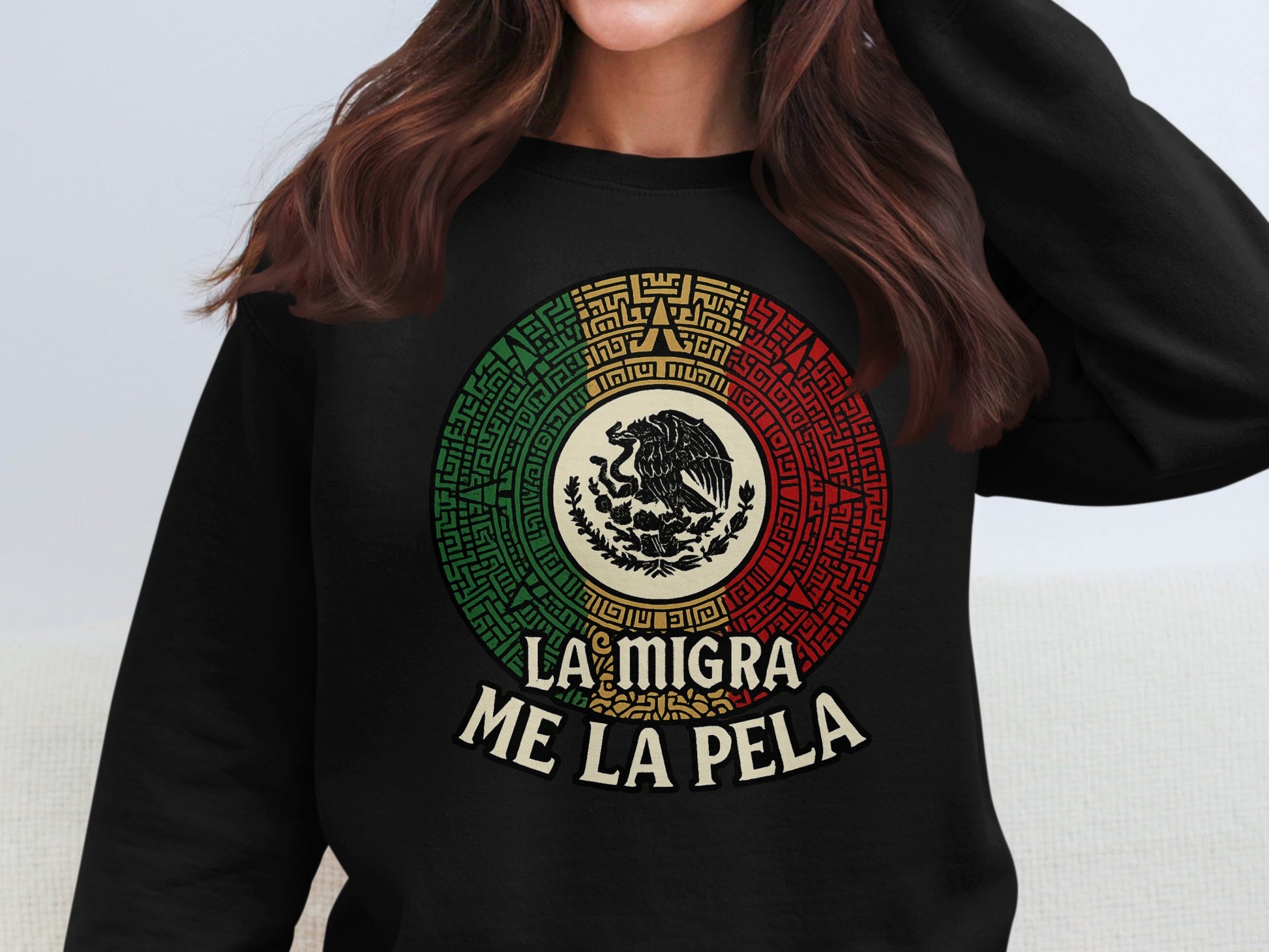La Migra Me La Pela Graphic Sweatshirt product type