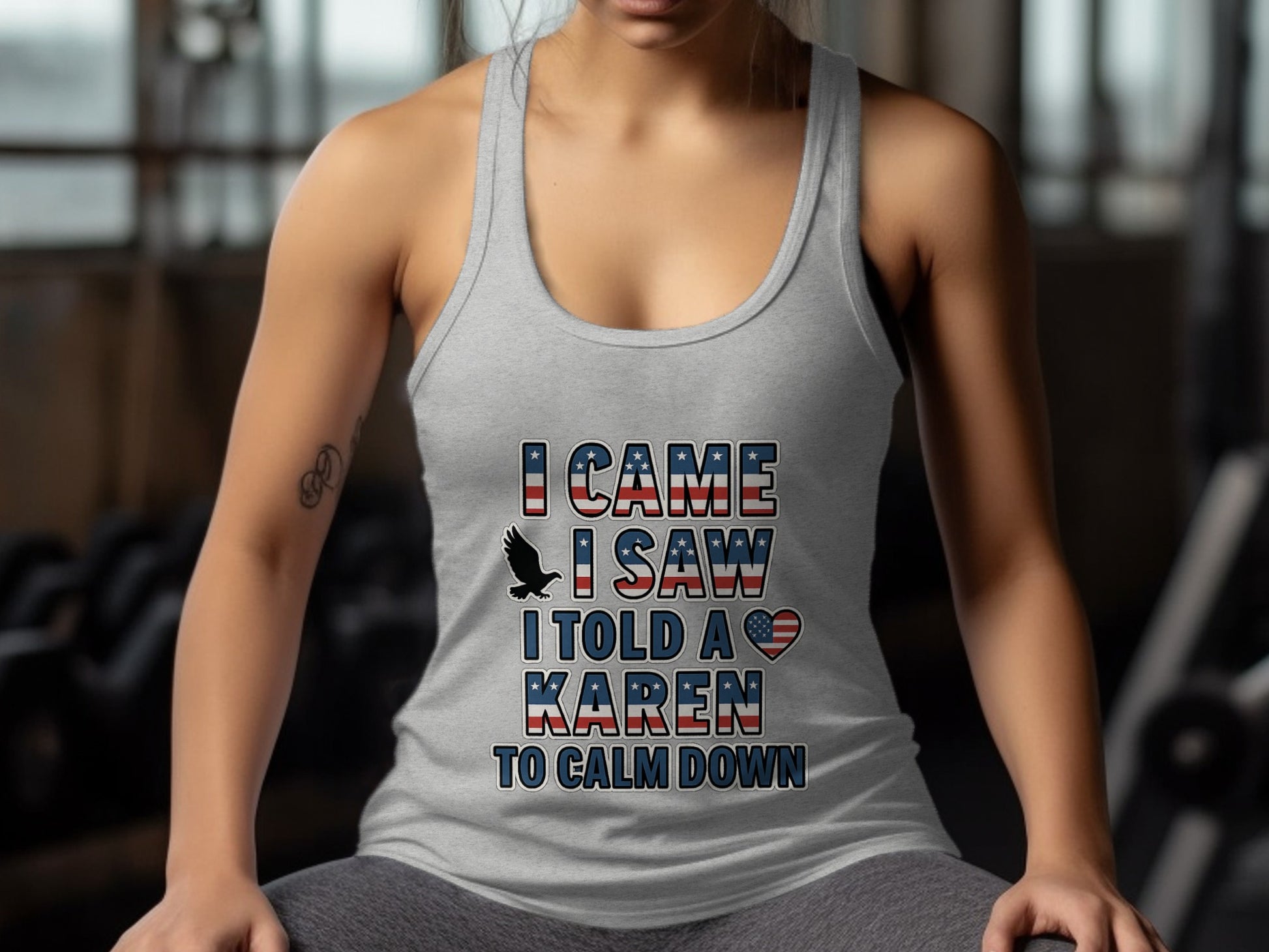 I Came I Saw I Told A Karen To Calm Down tank top product