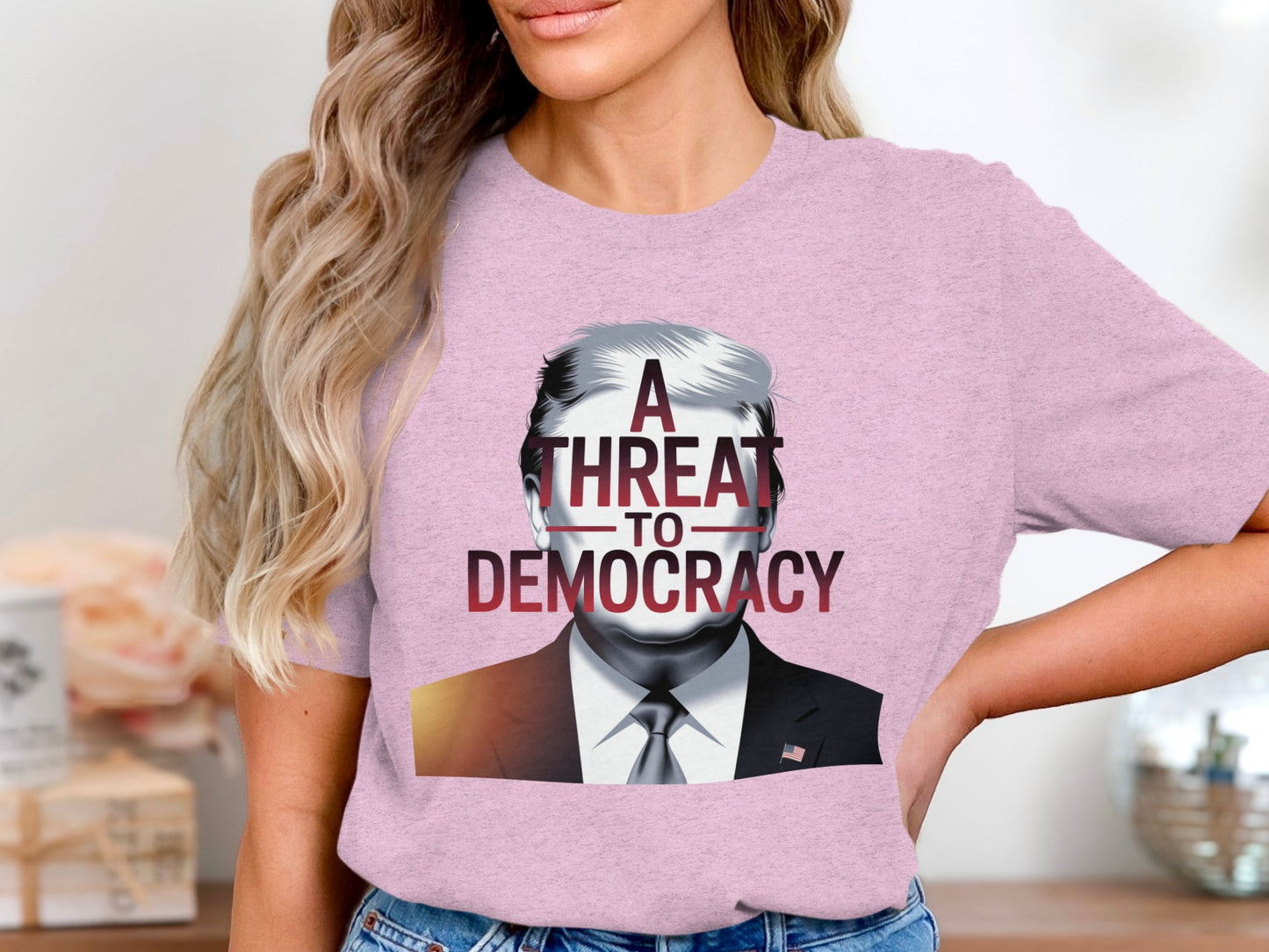 A Threat to Democracy Statement T-shirt product type