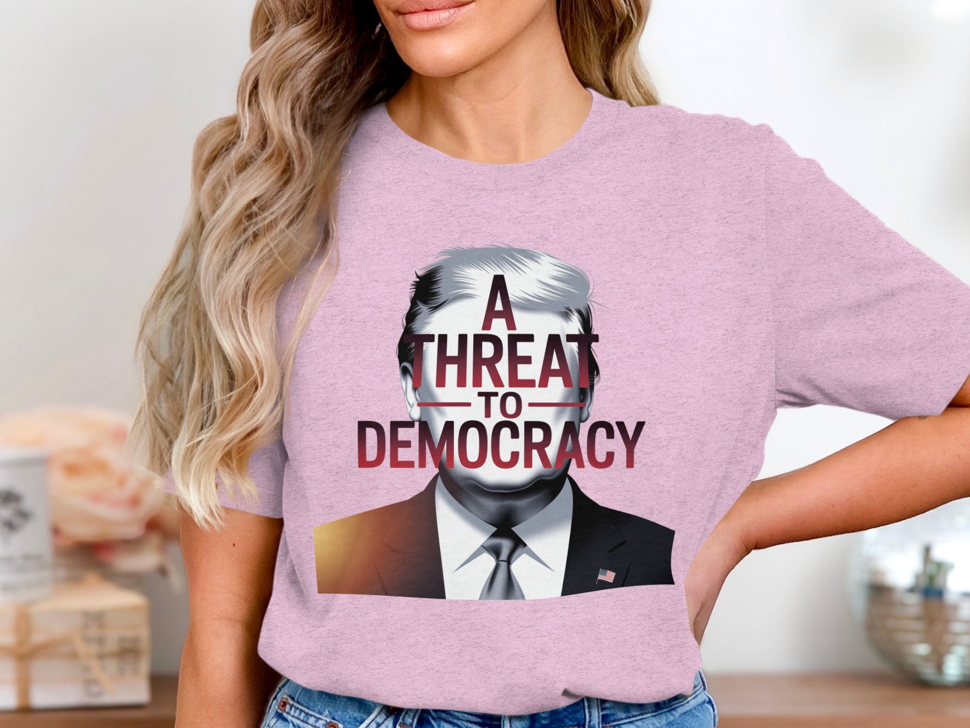A Threat to Democracy Statement T-shirt product type
