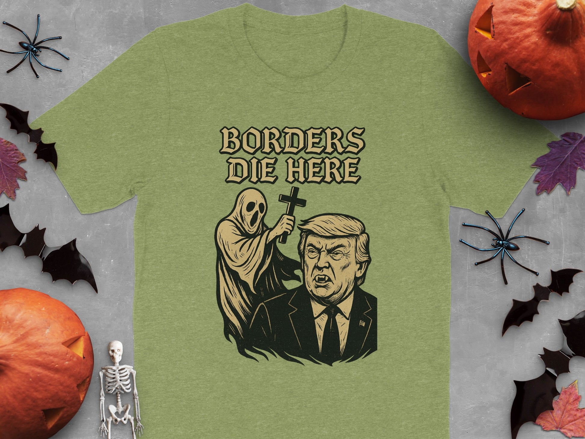 Borders Die Here Halloween T-Shirt product