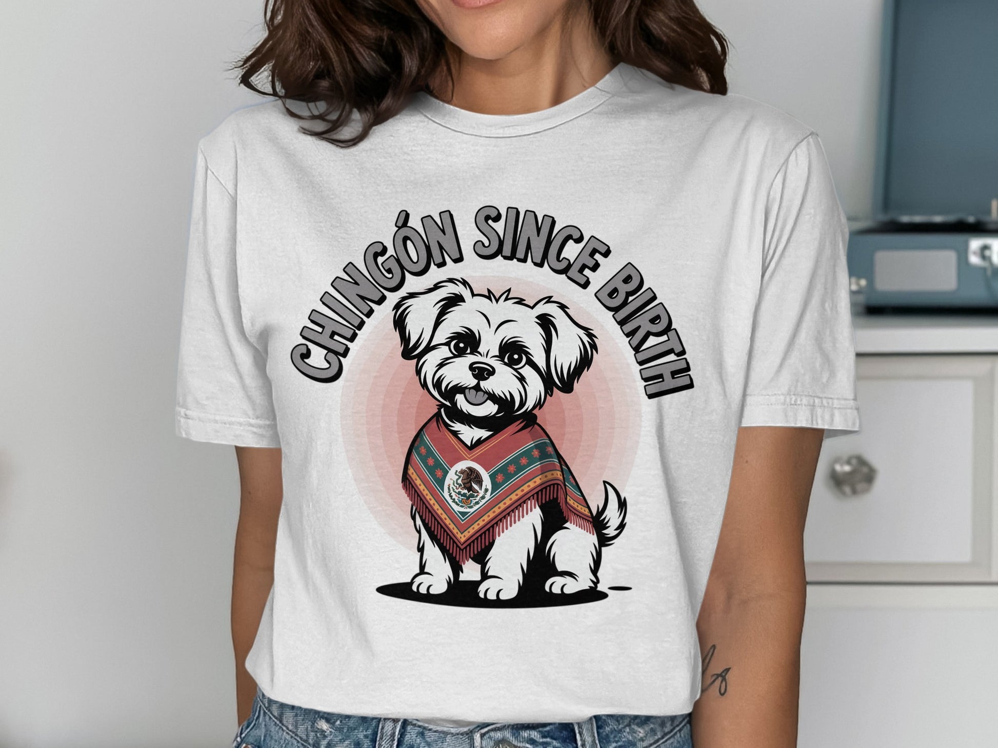Chingón Since Birth Dog with Poncho Shirt product type