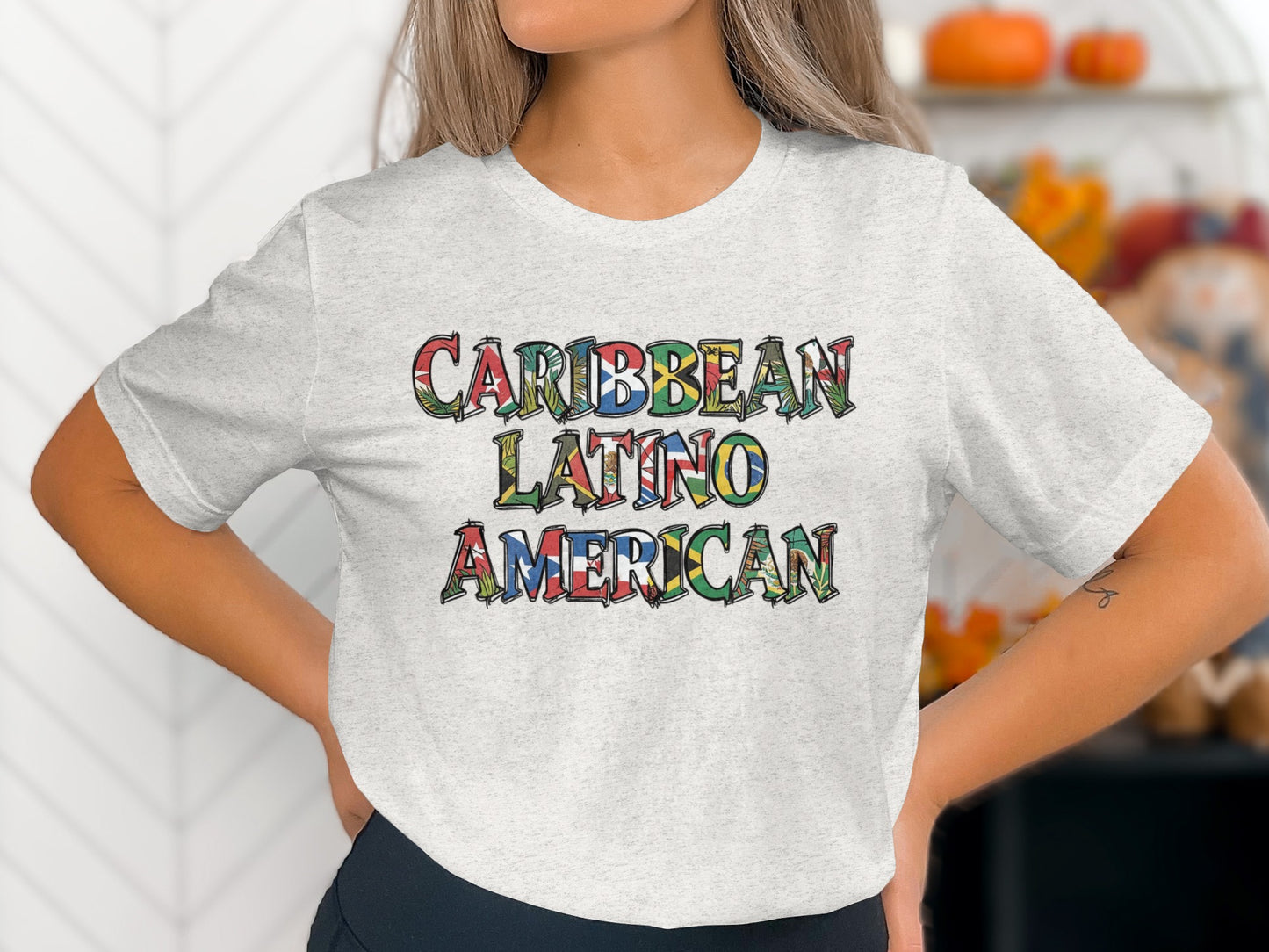 Caribbean Latino American Graphic Tee for Festive Look