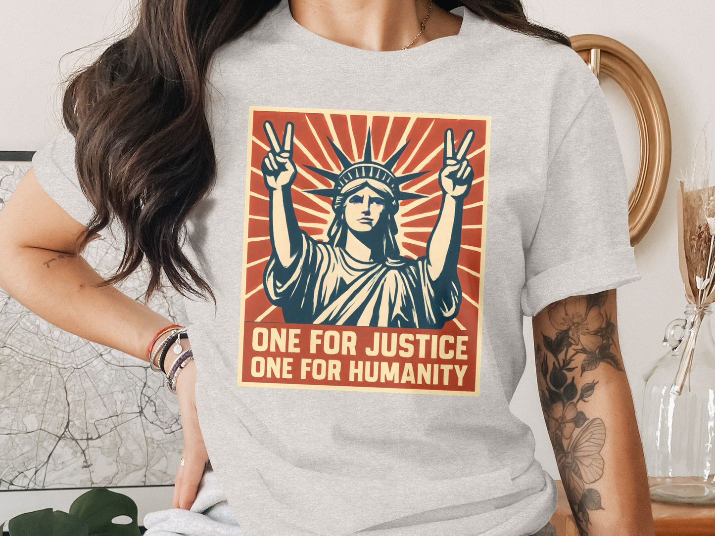 One For Justice One For Humanity Graphic Tee product type