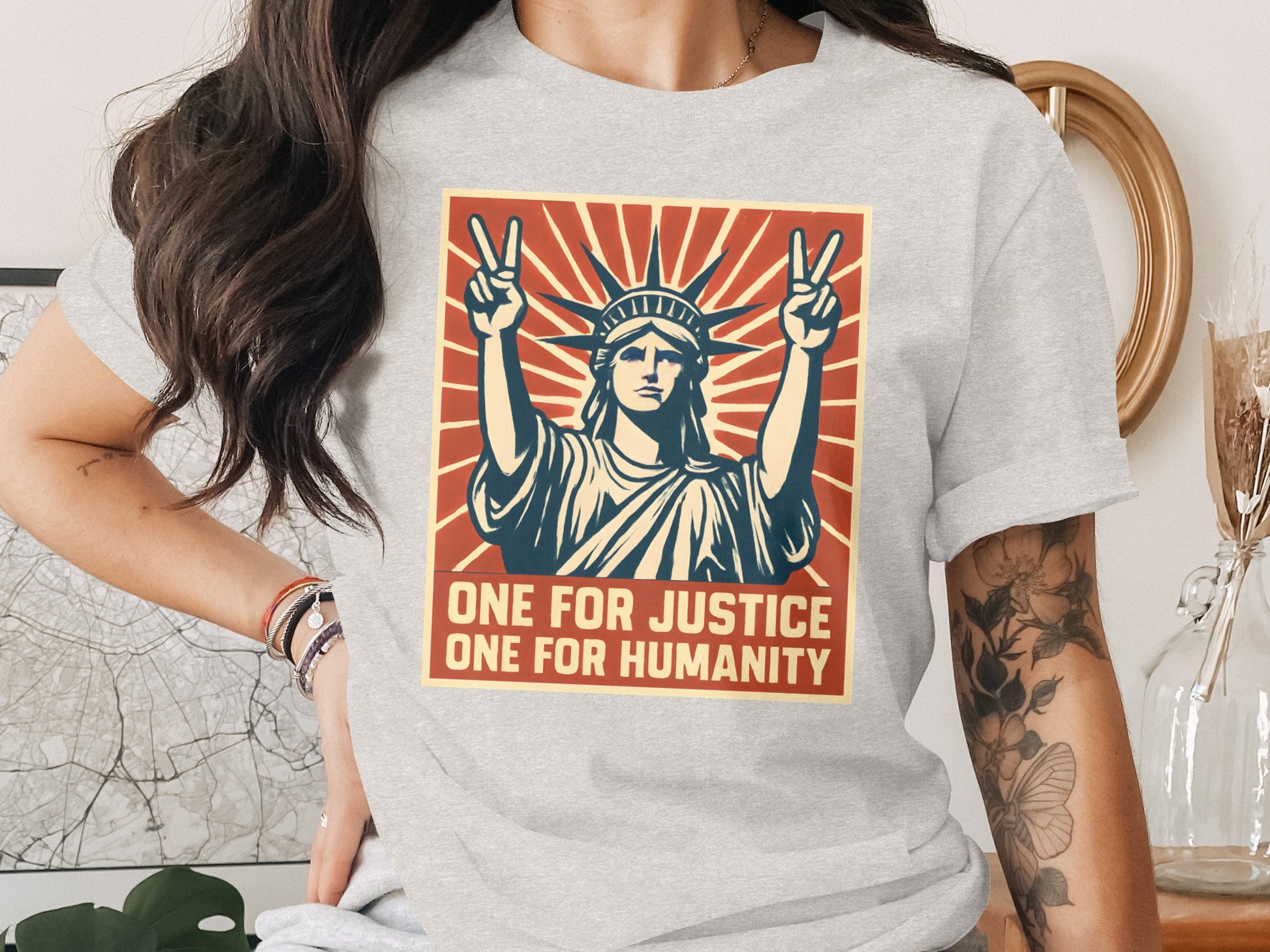 One For Justice One For Humanity Graphic Tee product type