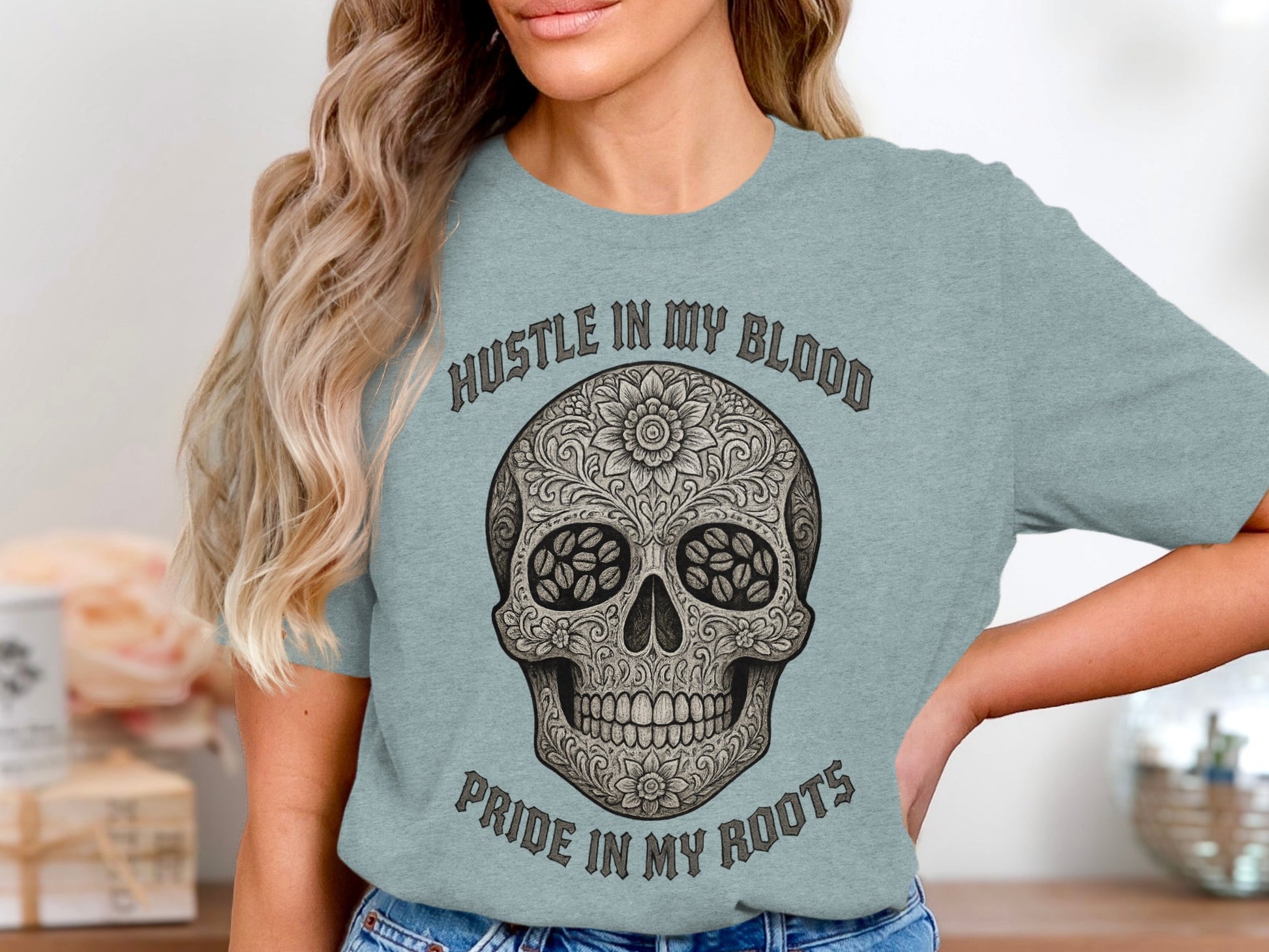 Hustle In My Blood Pride In My Roots Tee