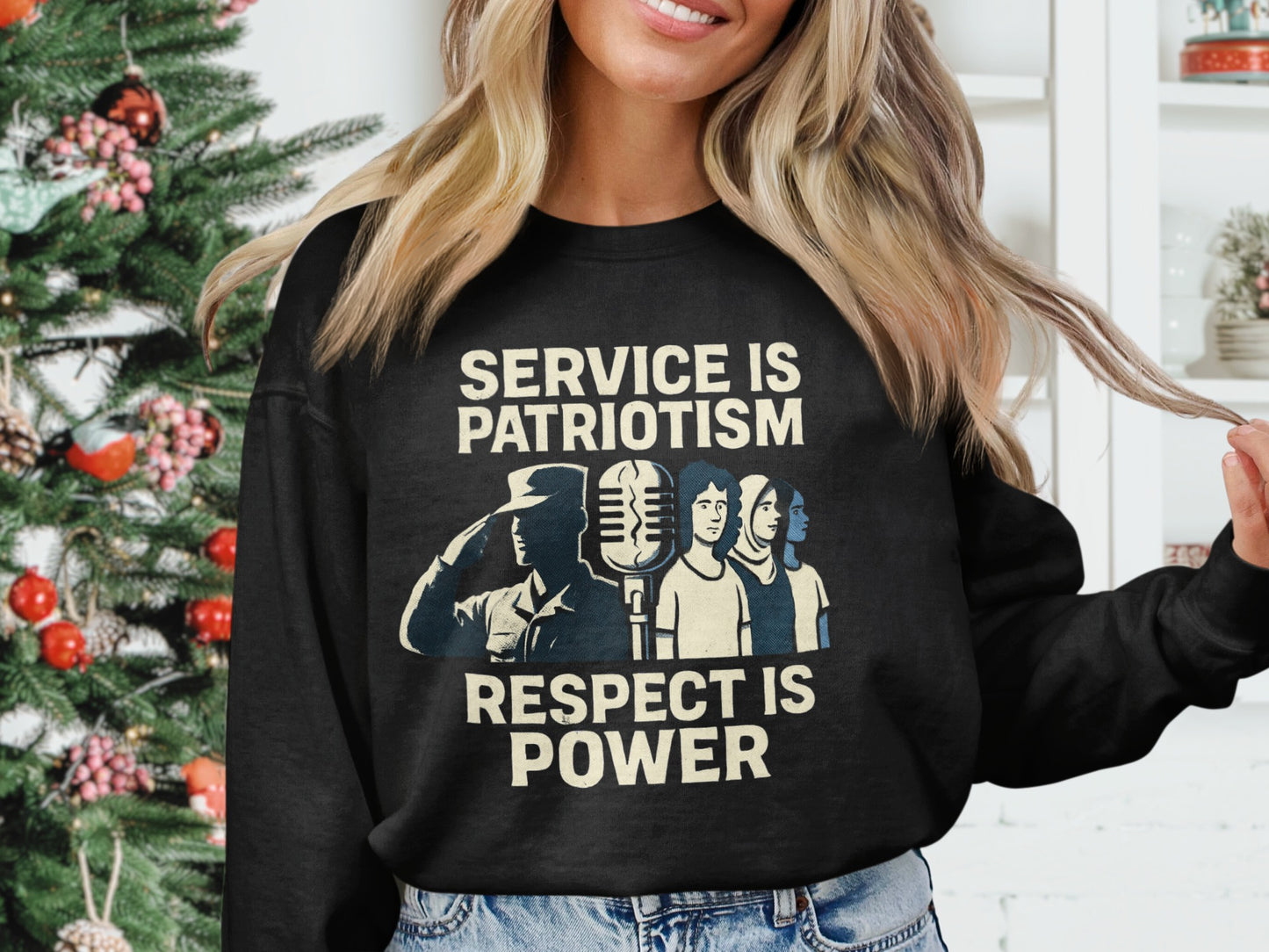 Service is Patriotism Respect is Power product