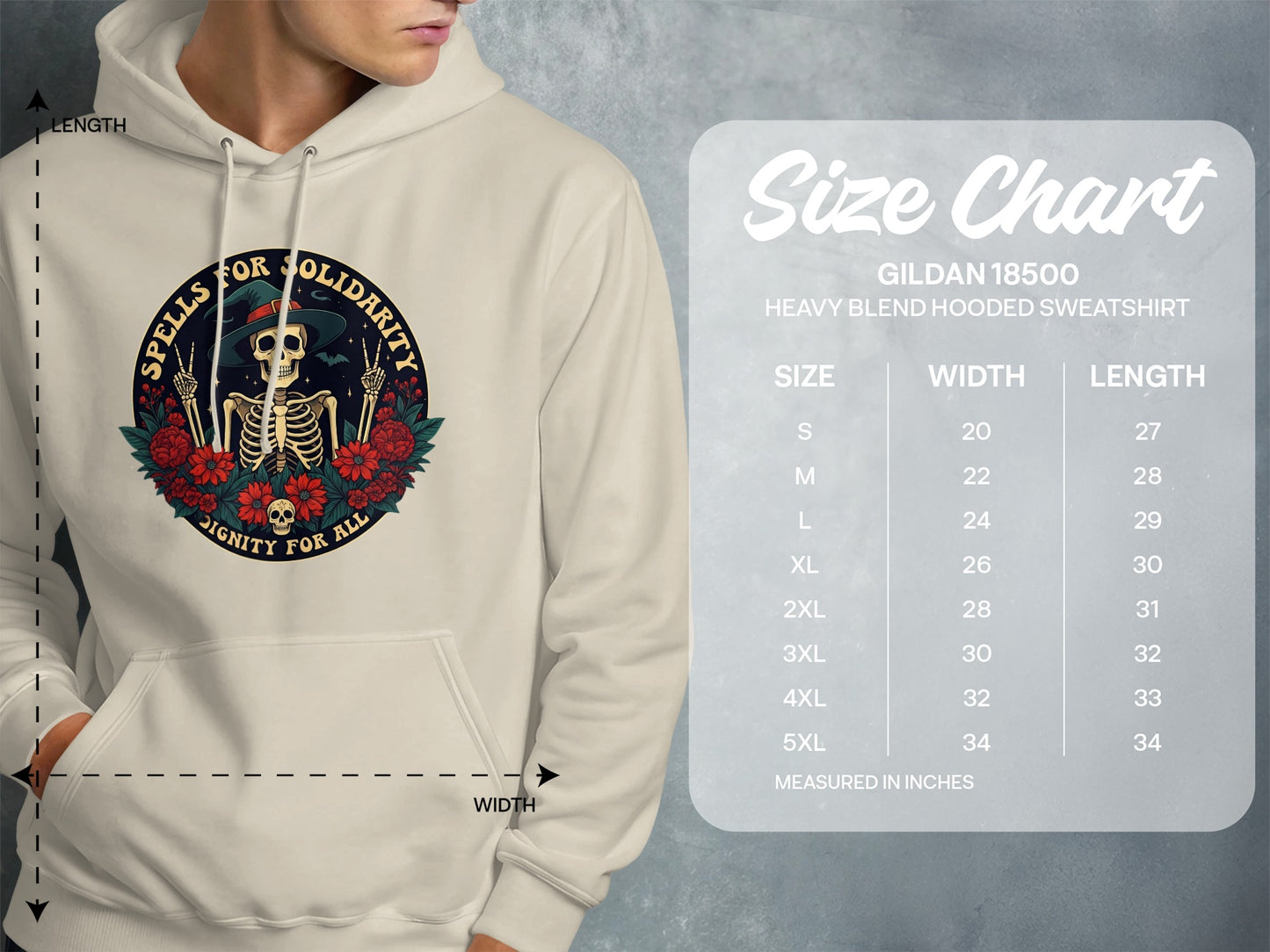 Spells for Solidarity Graphic Hooded Sweatshirt product type
