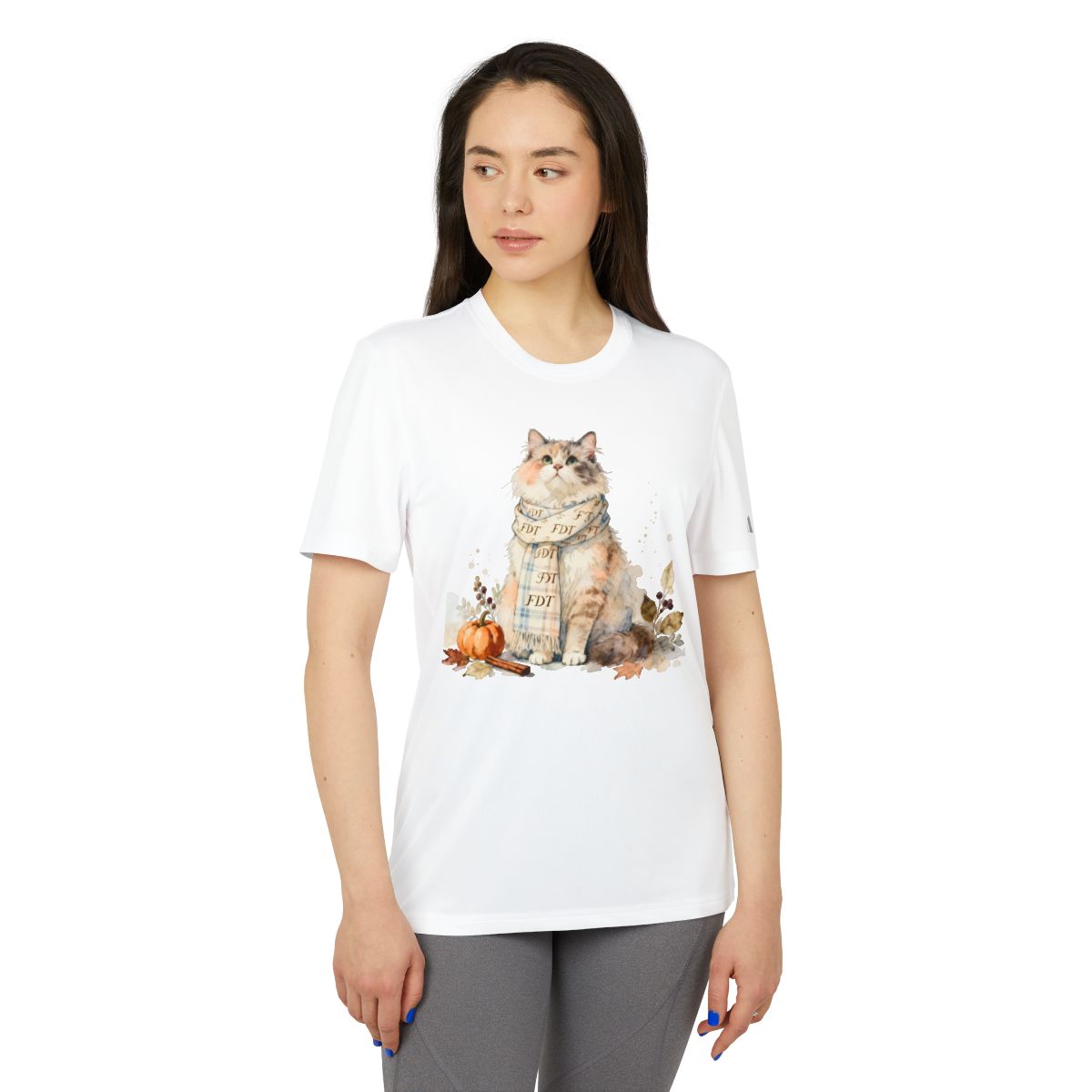 Adorable Autumn Cat Ladies Short Sleeve T-Shirt
