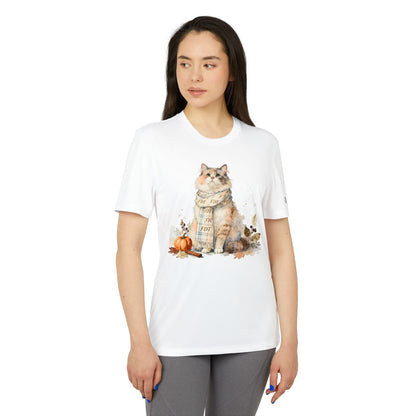 Adorable Autumn Cat Ladies Short Sleeve T-Shirt