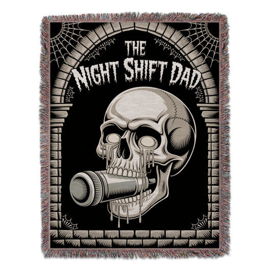 The Night Shift Dad Skull Design Blanket product