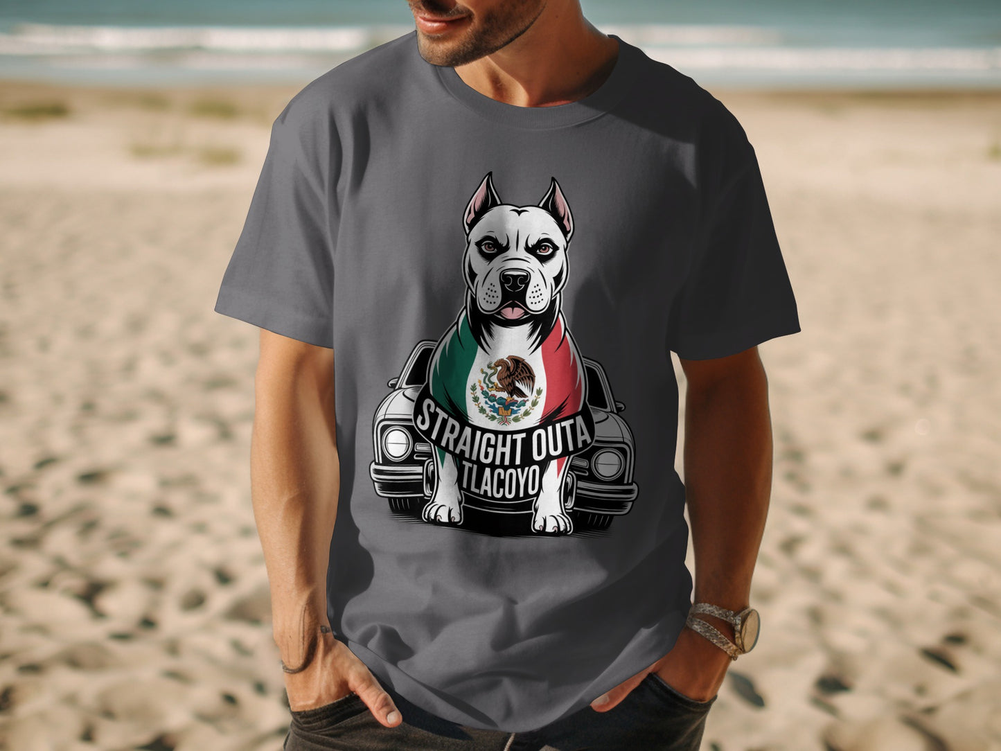 Straight Outa Tlacoyo Dog Graphic T-Shirt product